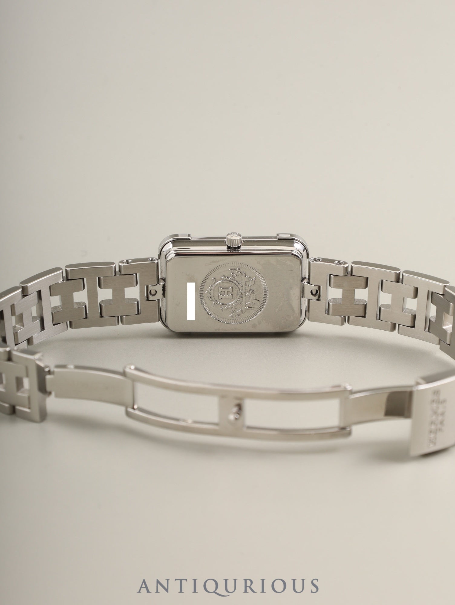 エルメス クロアジュール CR2.210 クォーツ Cal.976.001 SS SS ホワイトシェル文字盤 箱 保証書(2015年)オーバーホール済み