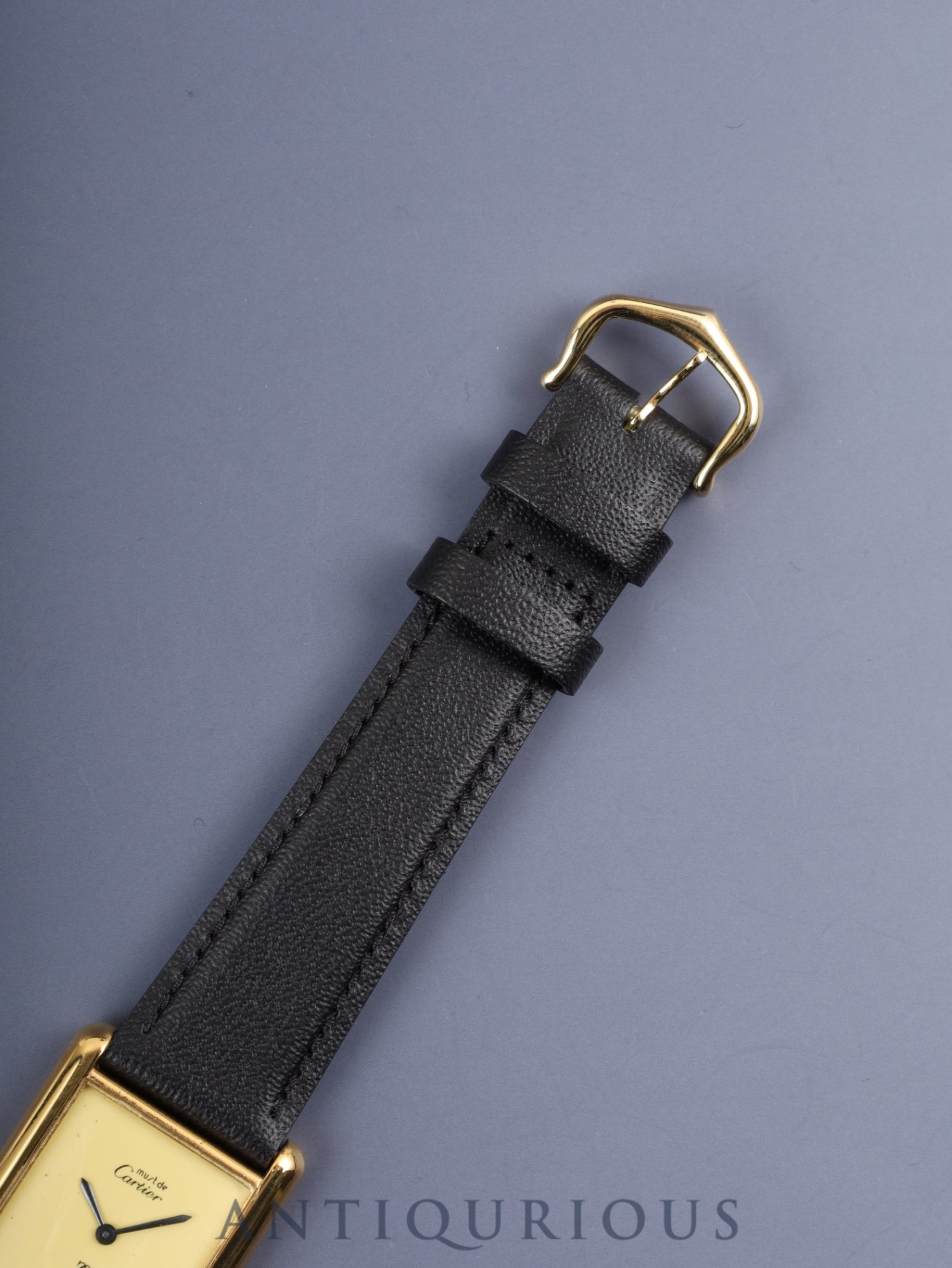 カルティエ マストタンク LM 手巻き Cal.78-1 SV925 革 純正尾錠(GP) アイボリー文字盤 1976年頃~1981年頃 オーバーホール済み