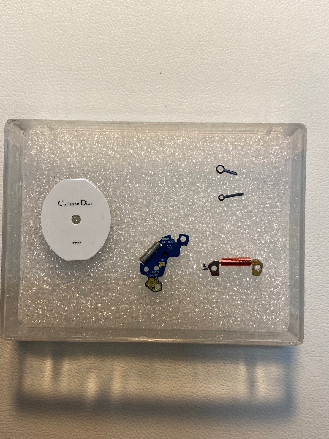 Christian Dior La Parisienne D60-109 Quartz Cal.980.003 SS Leather Genuine Buckle (SS) White Dial Overhauled