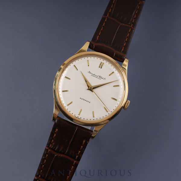 IWC オールドインター 自動巻き Cal.853 YG 革 シルバー文字盤 アイダブリュシー
