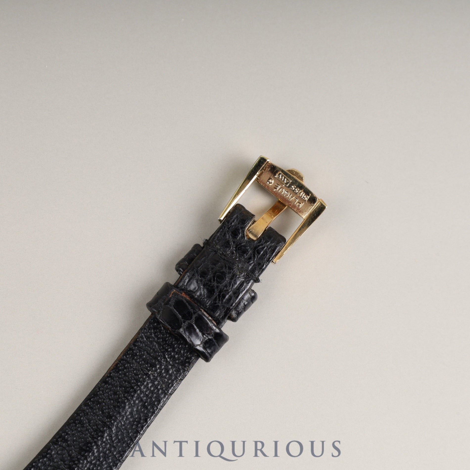 Jaeger-LeCoultre Rectangular 6011 Manual winding YG Leather Genuine buckle (GP) White Roman dial Overhauled