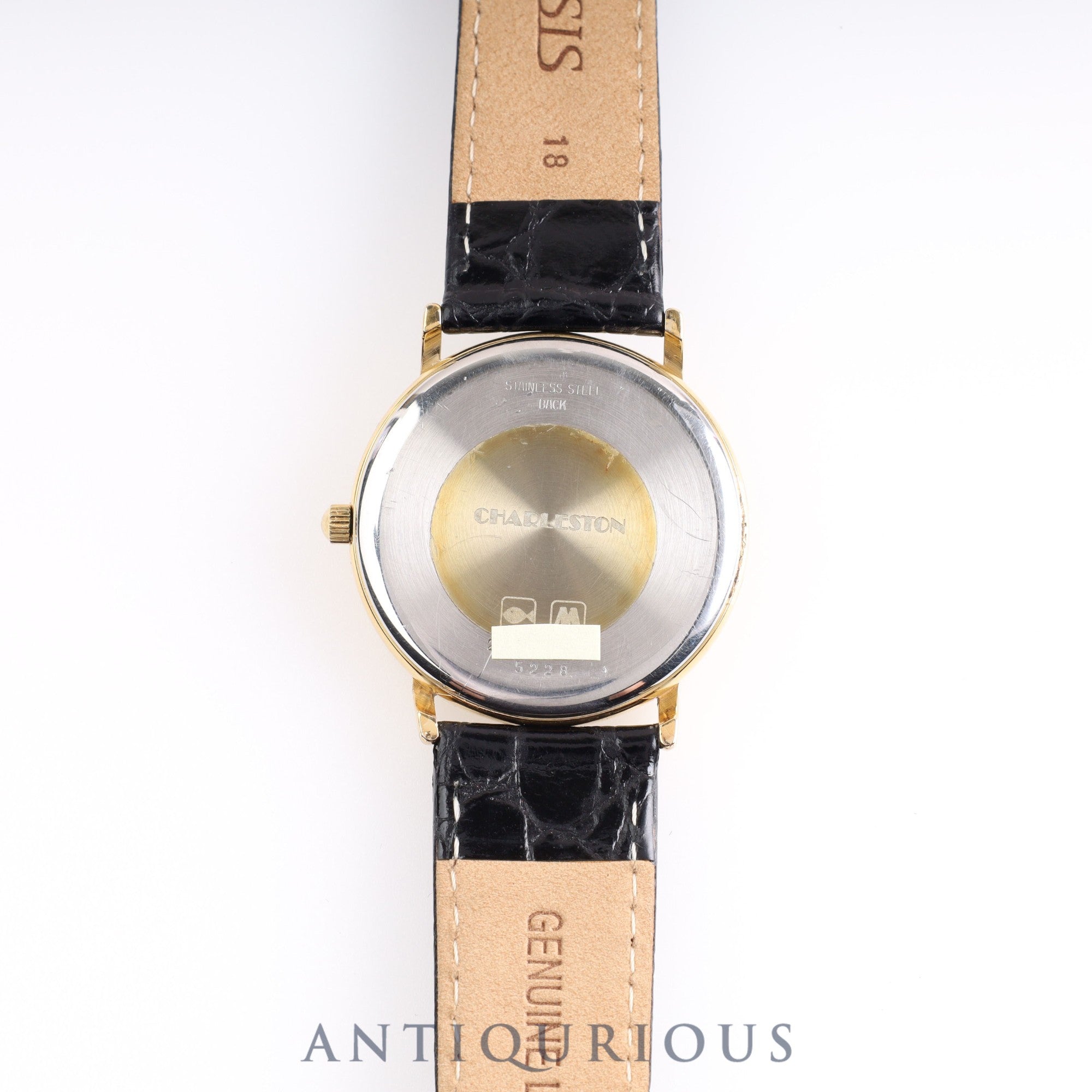 Longines Charleston 5228 Quartz Cal.L176.2 SS/GP Leather Ivory Dial