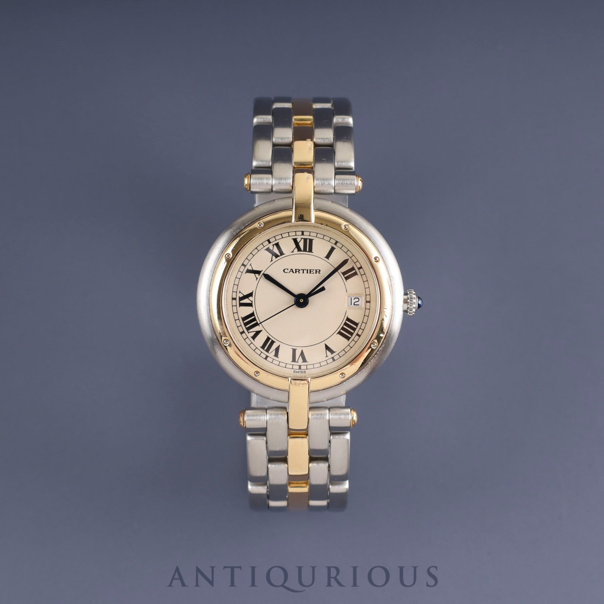 Cartier Panthere Vendome LM 183964 Quartz SS/YG 1 Row White Roman Dial Completely serviced at Cartier boutique