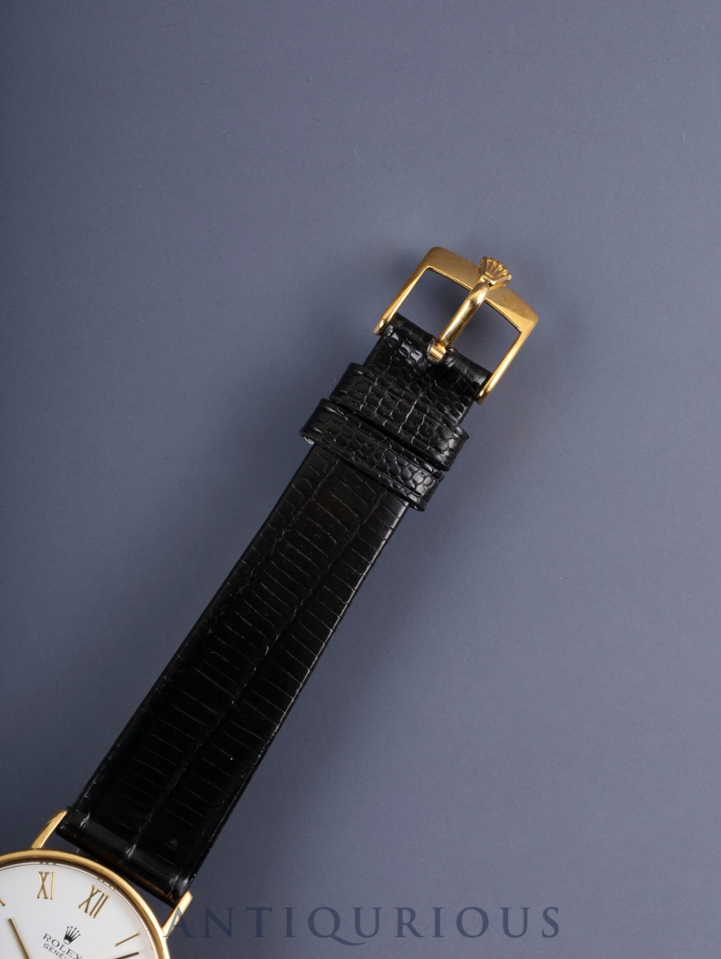 ロレックス チェリーニ 5112 手巻き Cal.1601 750 革 純正尾錠(GP) ホワイト文字盤 L番台(1989年~1990年)オーバーホール済み