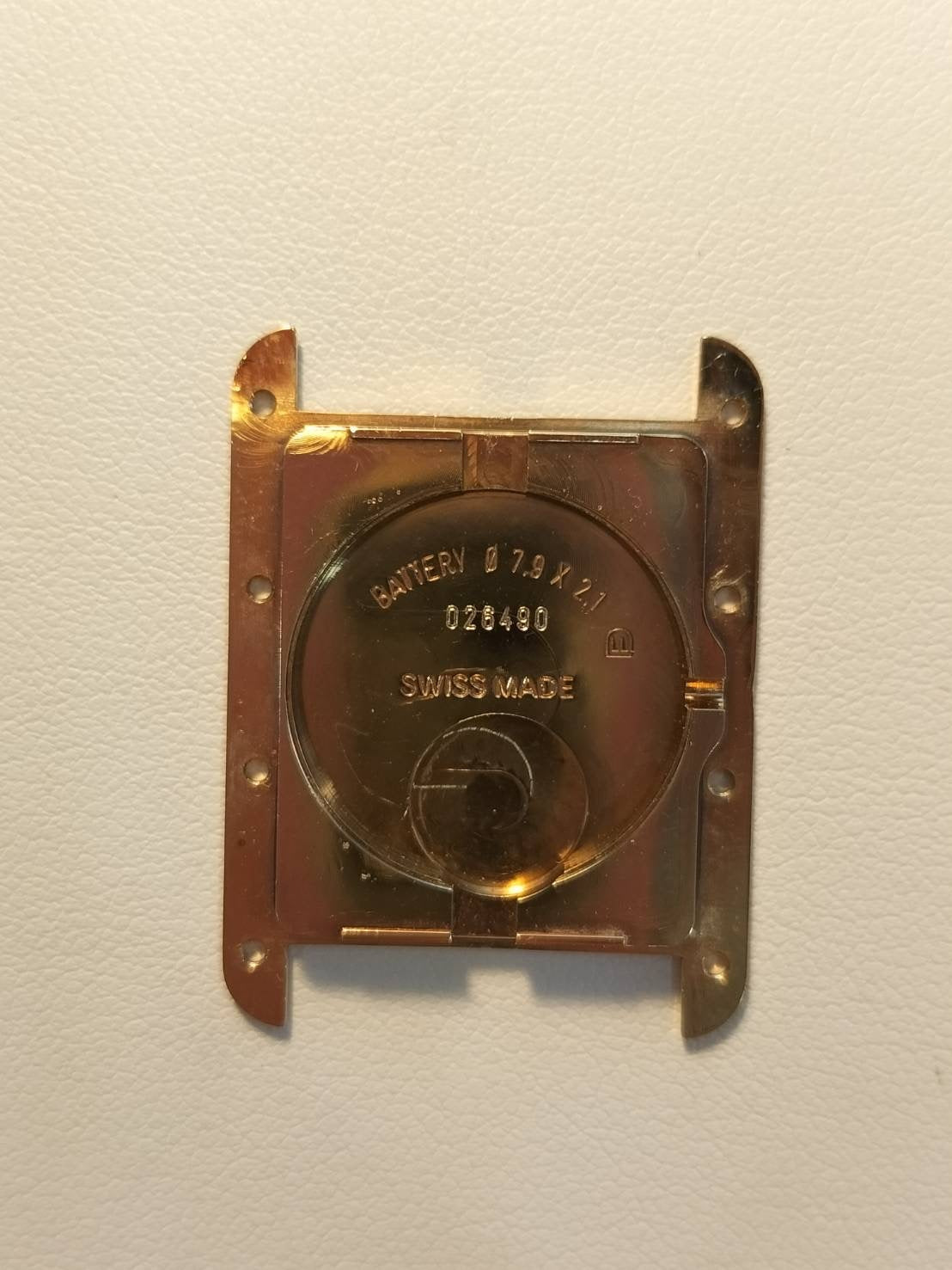 Cartier Must Tank GM (XL) W1013754 / 2413 Quartz Caliber 687 SV925 Leather Strap with Genuine D-Buckle (GP) Ivory Roman Dial Overhauled