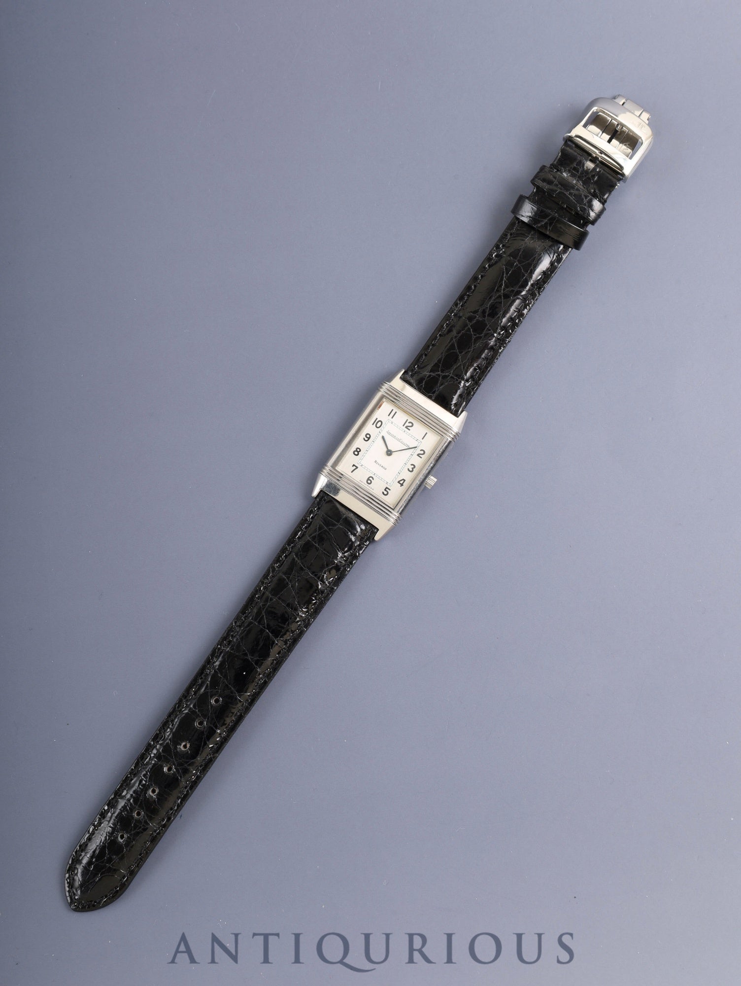 ジャガー・ルクルト レベルソ クラシック 250.8.86 手巻き Cal.845 SS 革 純正バックル(SS) シルバーアラビア文字盤(SWISS MADE表記)オーバーホール済み