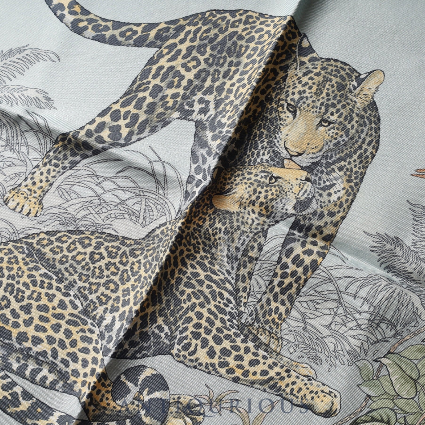 Hermes Scarf Carré 45 Jungle Love 100% Silk