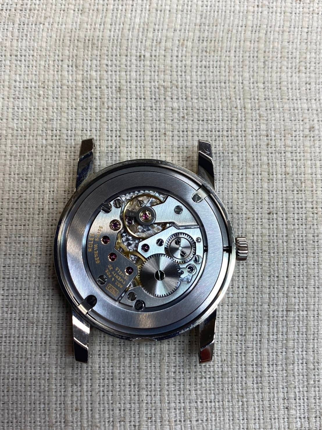 ロレックス チェリーニ 5116 手巻き Cal.1602 WG 革 純正尾錠(750)シルバー文字盤 M番(2007~2008年)