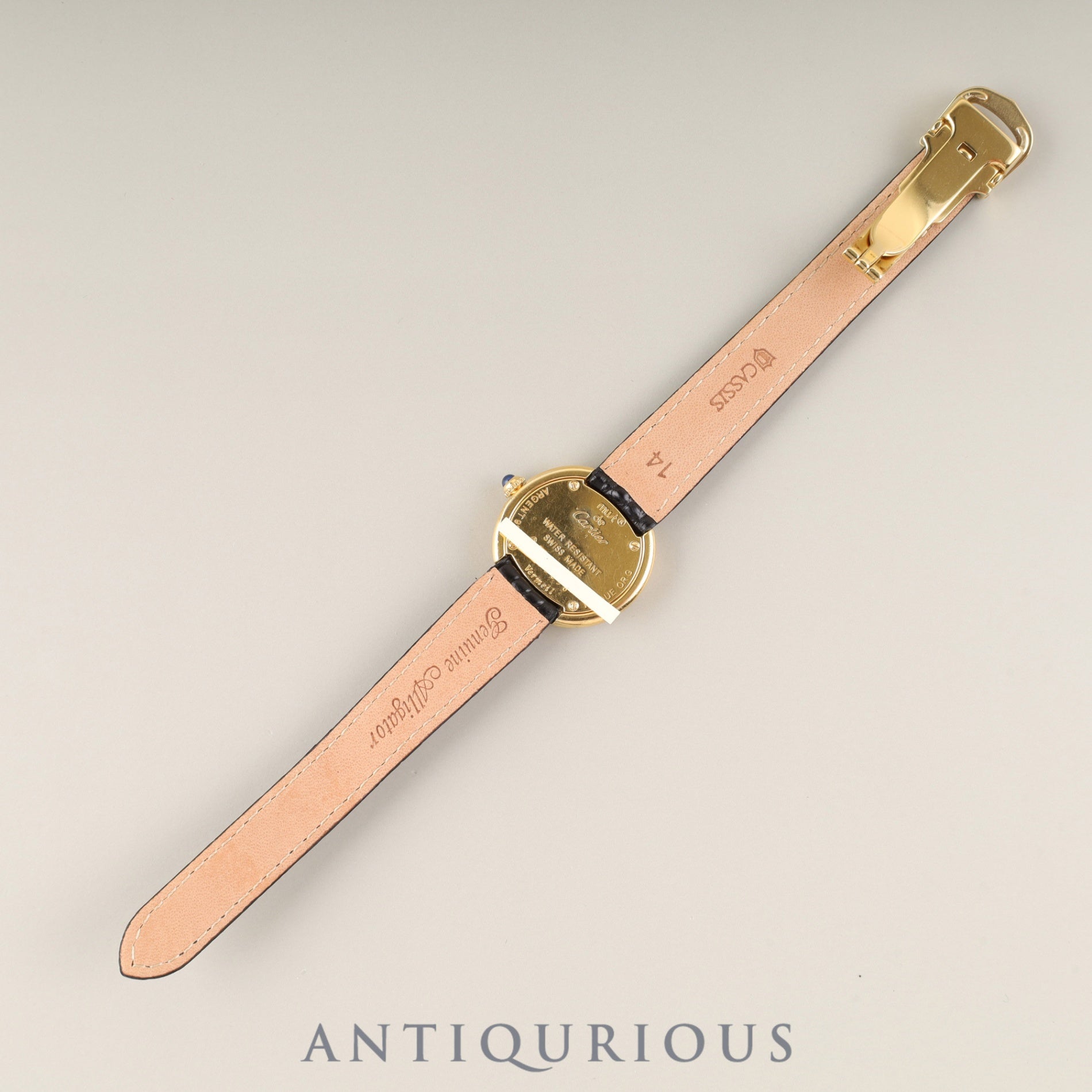 カルティエ マストトリニティ W1010644 / 2735 クォーツ Cal.- SV925 革 純正Dバックル(GP) トリニティ文字盤 箱 カルティエブティックにてコンプリートサービス済み