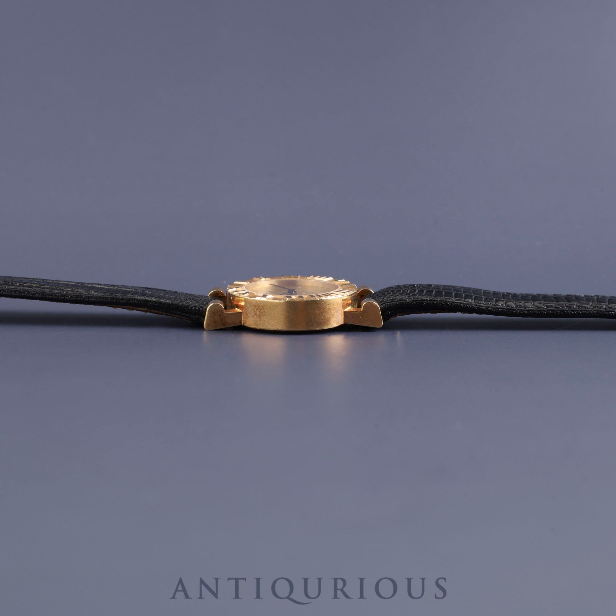 ティファニー アトラス YG CASE S0630 クォーツ YG 純正革ベルト 純正尾錠(GP)シャンパン文字盤 電池交換済み