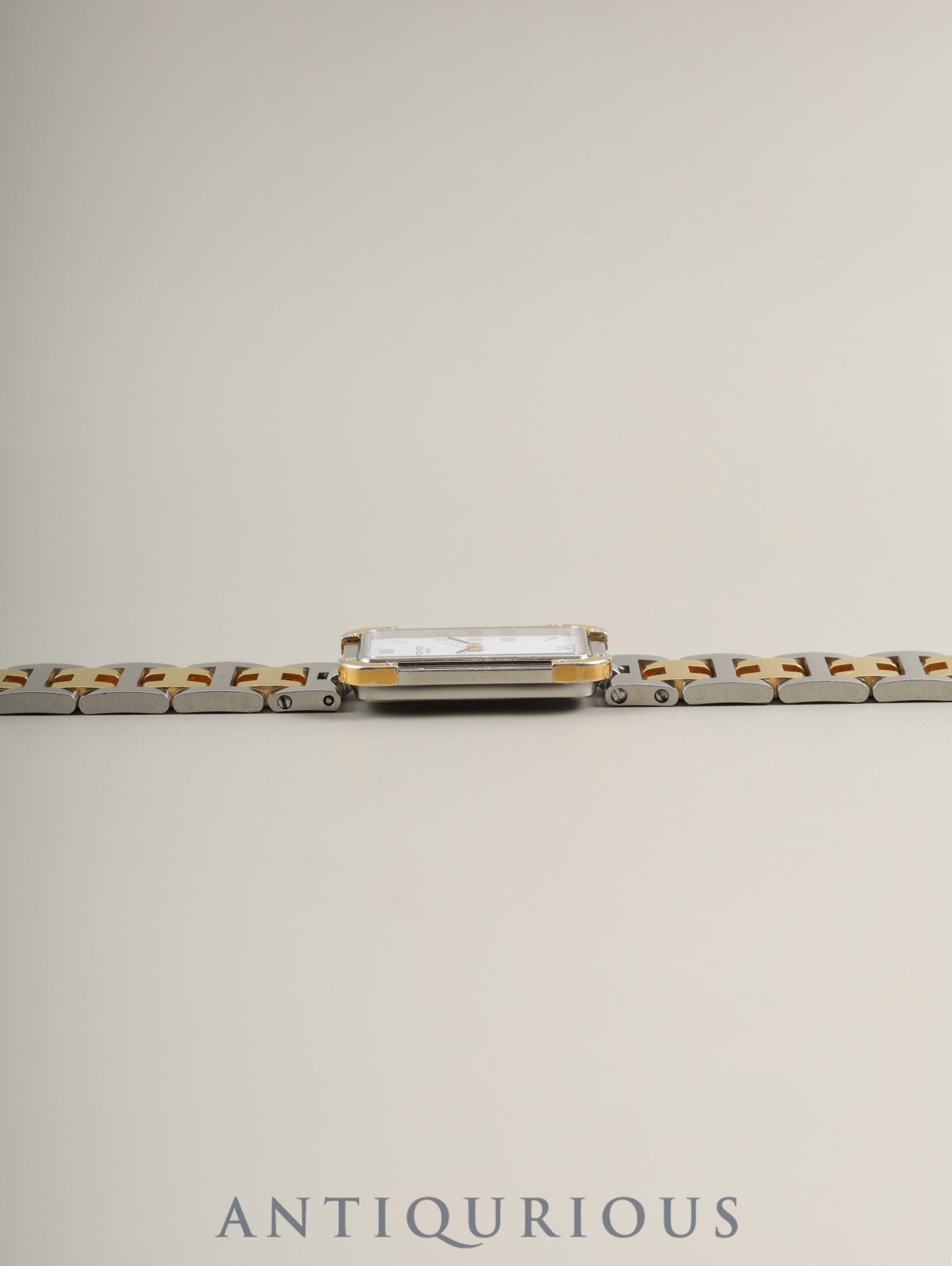 エルメス クロアジュール 54 10 75 クォーツ Cal.976.001 SS/GP SS/GP ホワイト文字盤 オーバーホール済み