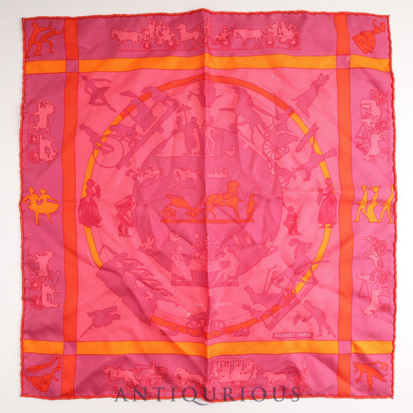 Hermes Scarf Carre 45 JEUX D'OMBRES SILK 100%