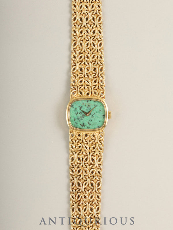 Chopard Jewelry Watch 5028/1 Manual Winding Cal.4520 (Felsa S.A.) 750YG 750YG Jadeite Dial Overhauled