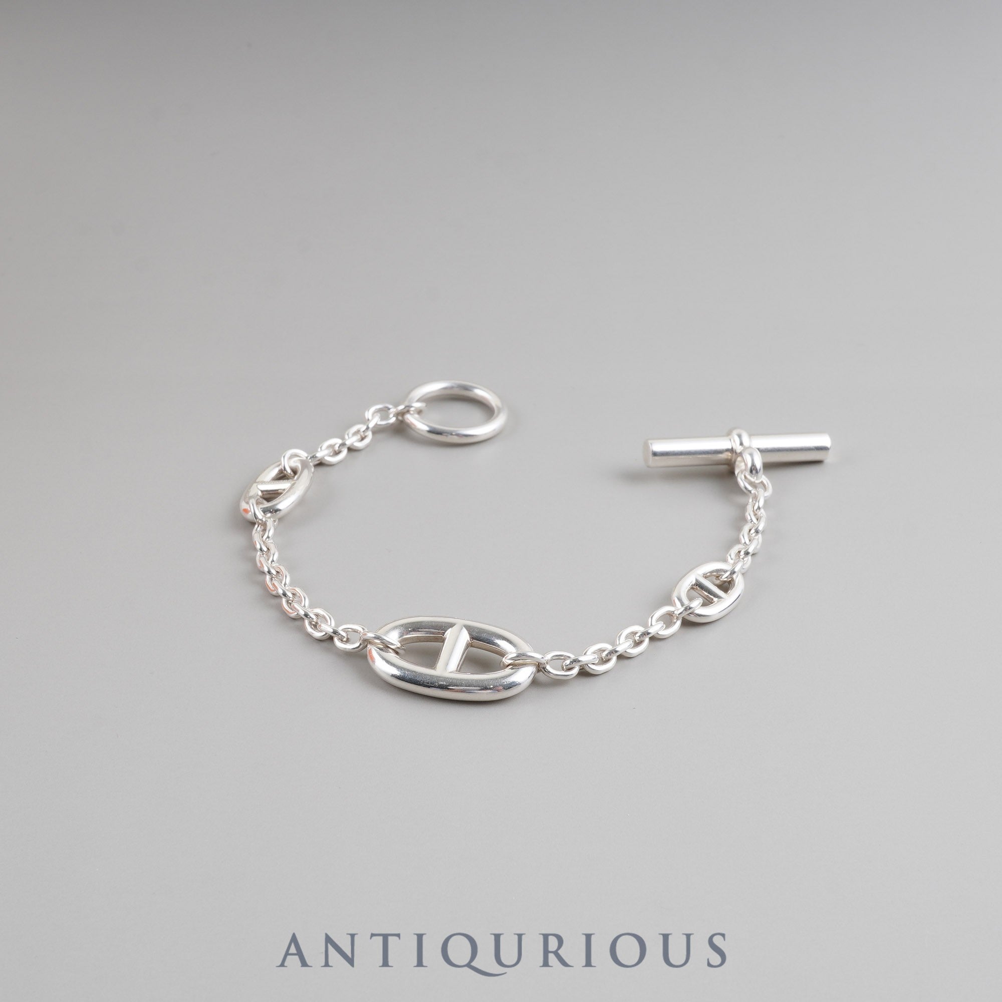 エルメス ブレスレット シェーヌダンクル ファランドール スターリングシルバー LG 箱 24年刻