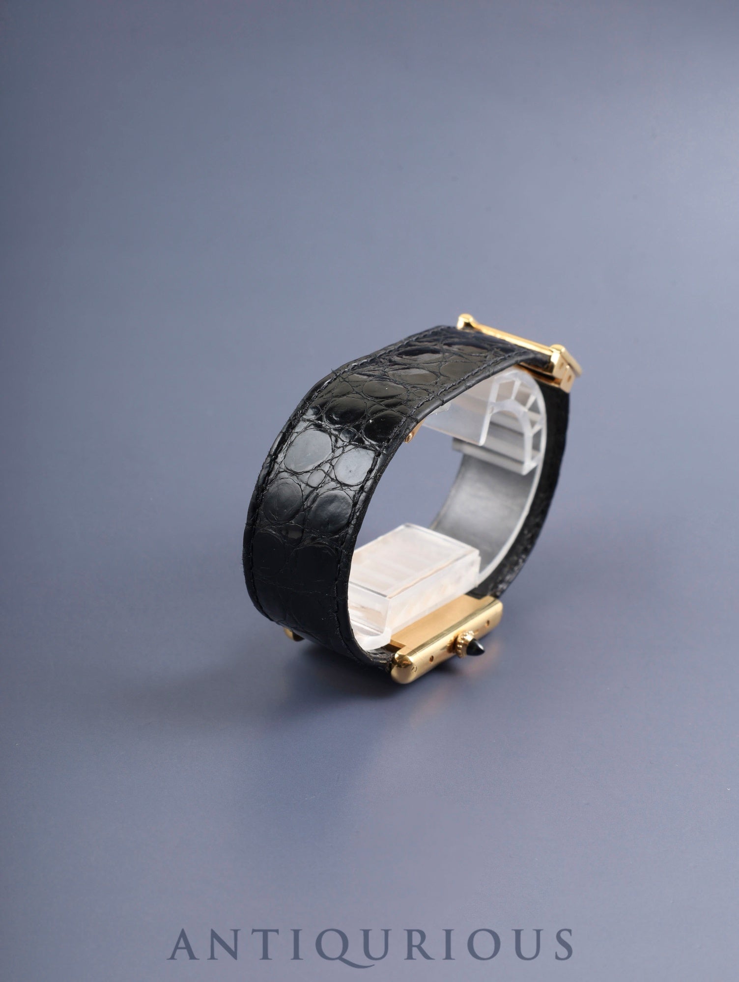 カルティエ タンクルイカルティエ LM 78086 手巻き Cal.2512-1 750YG 純正革ベルト 純正Dバックル(18K) ホワイトローマン文字盤(PARIS表記) オーバーホール済み