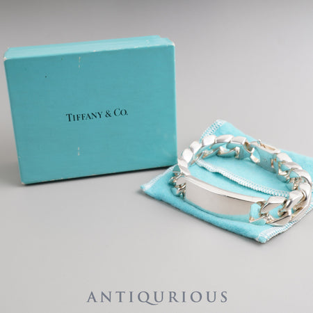 Tiffany Bracelet ID Kihei Chain Heavy Weight SV925 129.4g Box Storage Bag