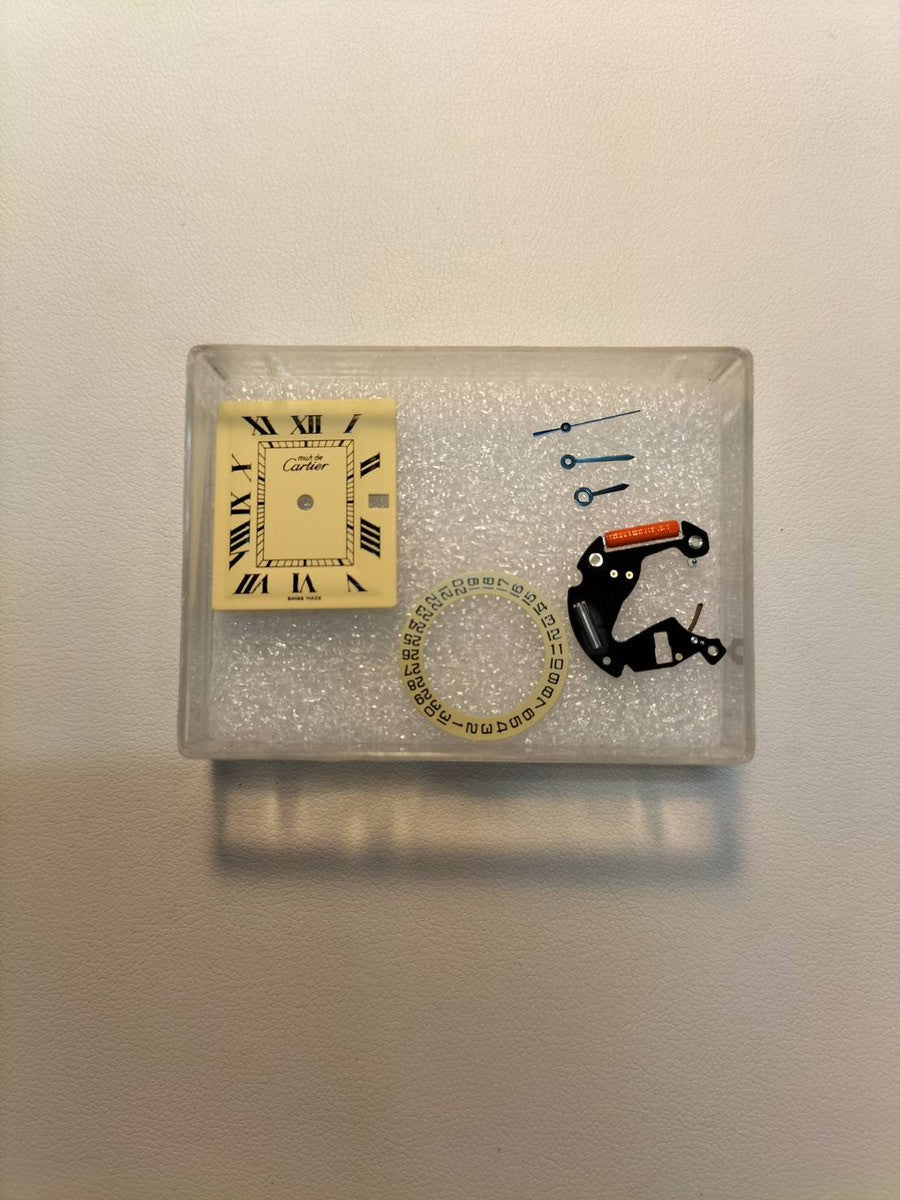 カルティエ マストタンク GM(XL) W1017454/2413 クォーツ Cal.687 SV925 革 純正Dバックル(GP)アイボリーローマン文字盤 オーバーホール済み