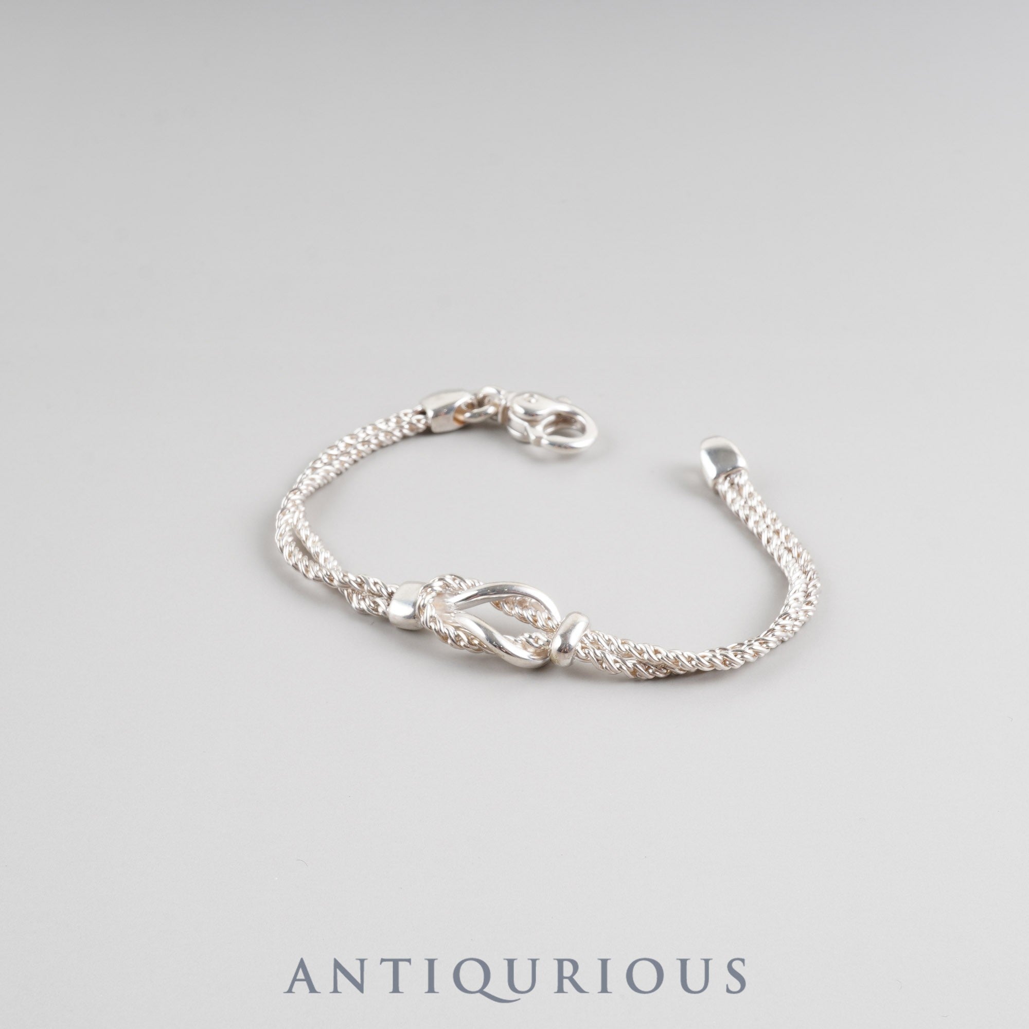 箱＆保証書　tiffany　ダブルロープ　センターノット　ブレスレット ティファニー ブレスレット センターノットダブルロープ SV925