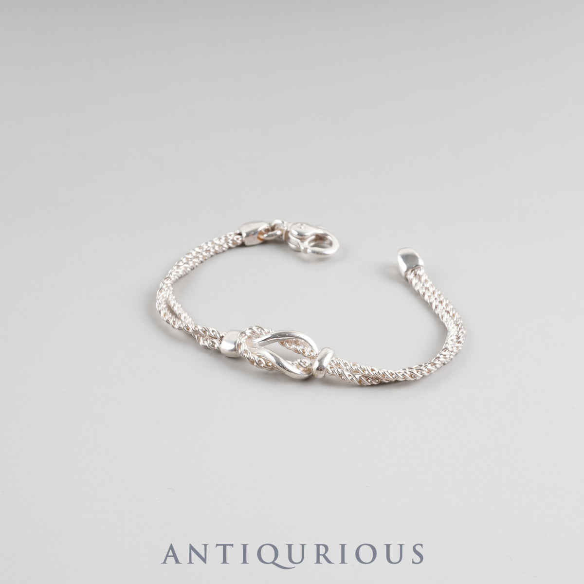 Tiffany Bracelet Center Knot Double Rope SV925