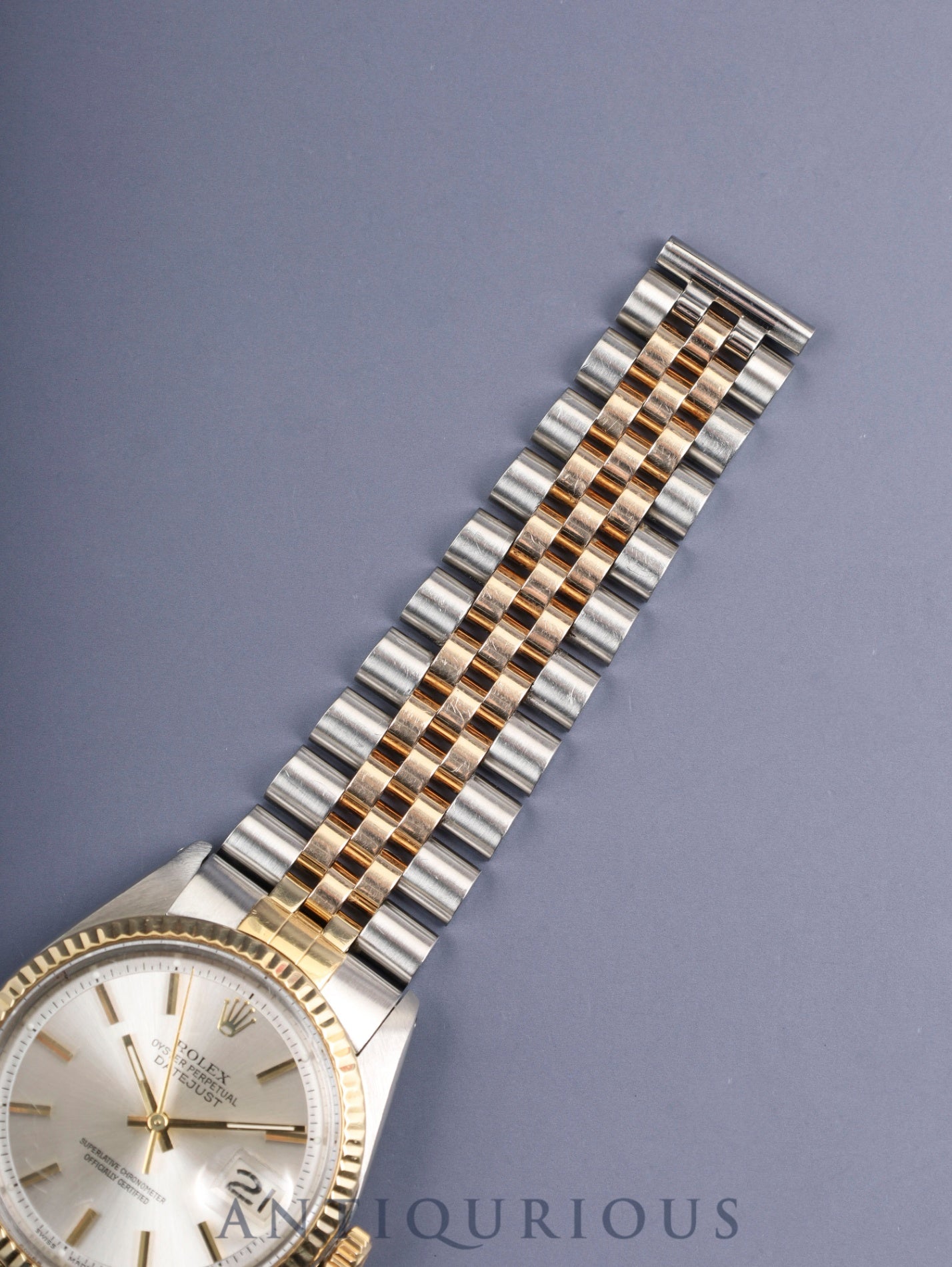 ロレックス デイトジャスト 1601 自動巻き Cal.1570 SS/YG SS/YG シルバー文字盤 38番(1973年)国際サービス保証(2014年)オーバーホール済み