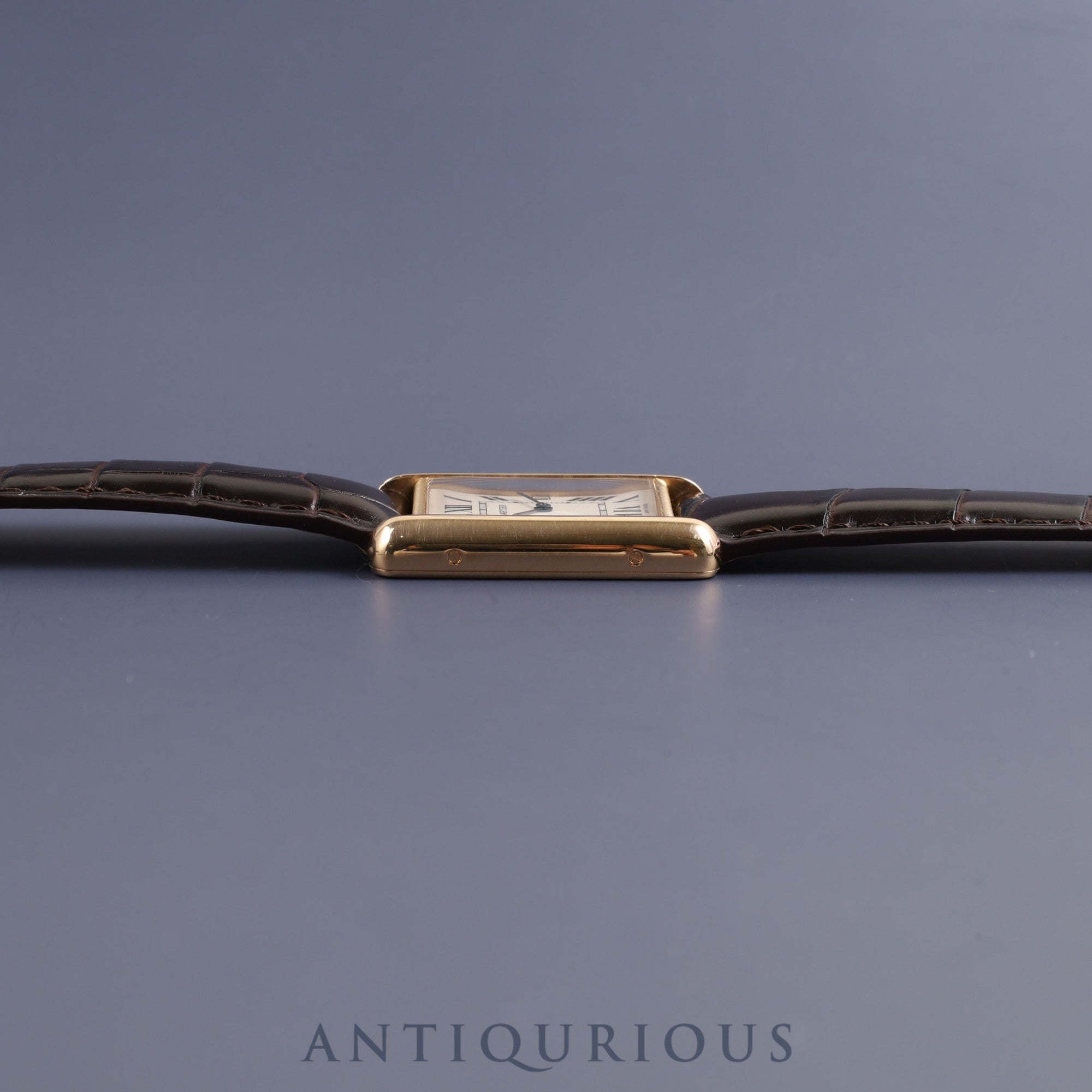 カルティエ タンクルイカルティエ LM W1529756 / 2441 クォーツ YG 純正革 純正尾錠(750)ホワイト文字盤 保証書 メンテナンス済み