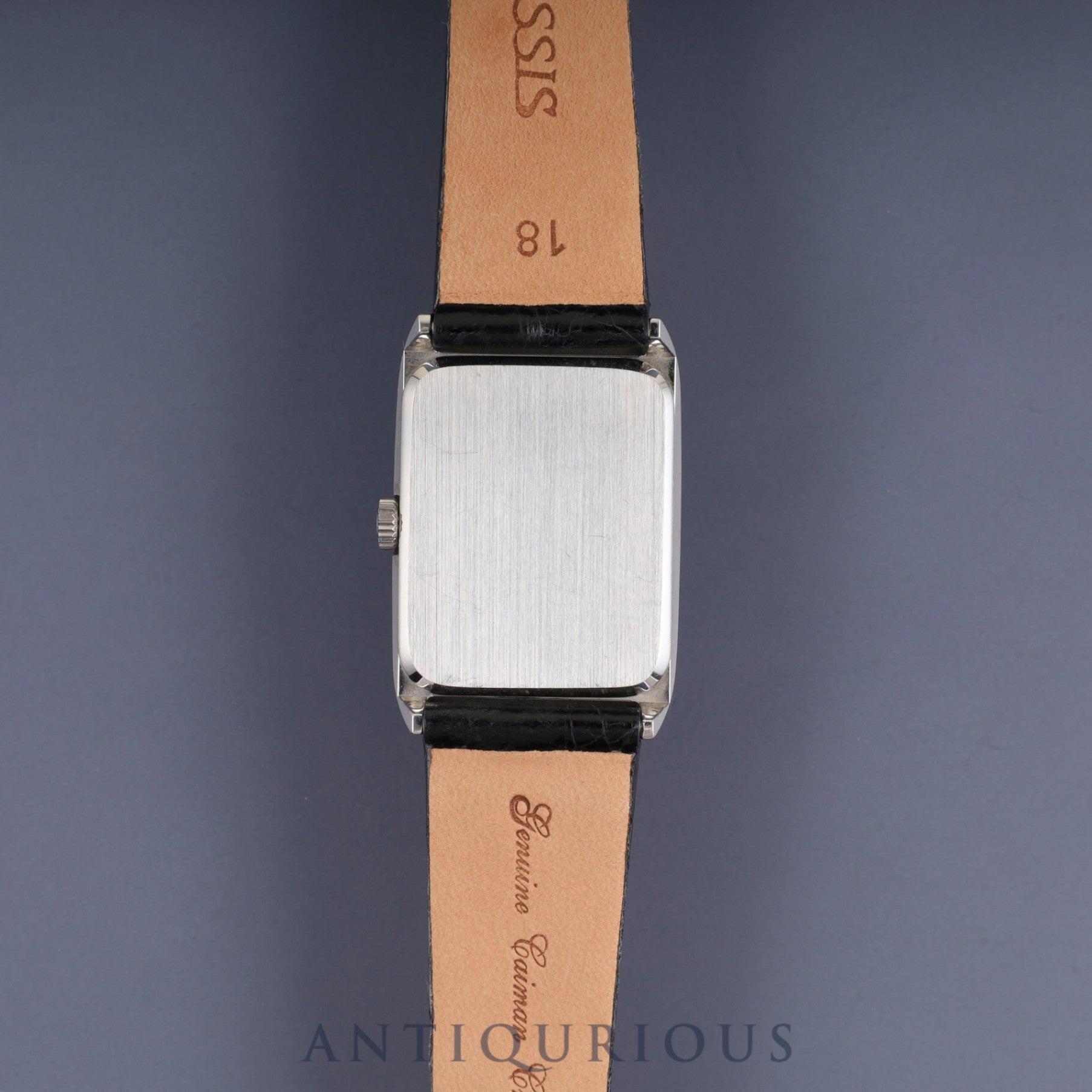 オメガ ジュネーブ 511.0469 手巻き SS 革 社外尾錠 (SS)ブラック文字盤 オーバーホール済み