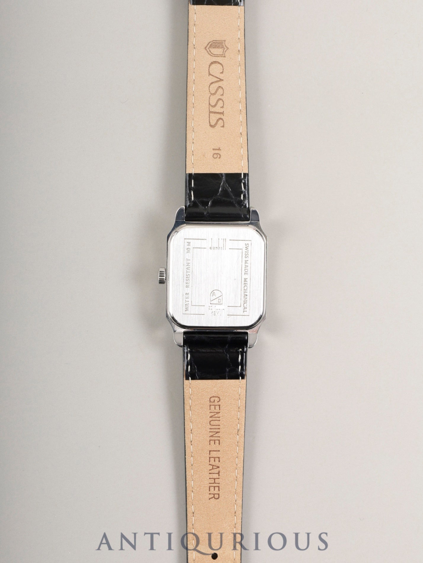 ダンヒル センテナリー 手巻き SS 革 純正尾錠(SS)シルバー文字盤 オーバーホール済み