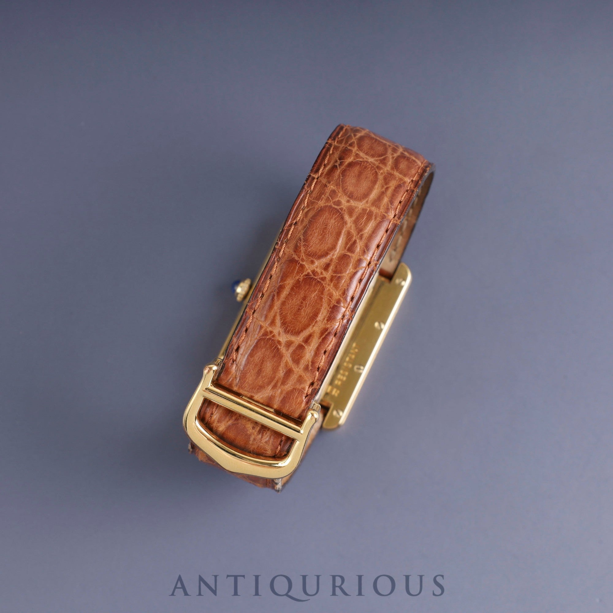 カルティエ マストタンク GM(XL)W1017454 / 2413 クォーツ Cal.687 SV925 純正革ベルト 純正Dバックル(GP)アイボリーローマン文字盤 1999年頃~2003年頃 オーバーホール済み