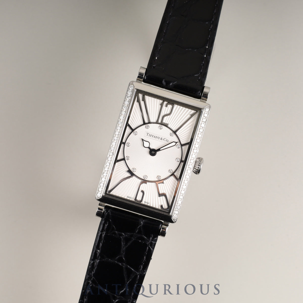 Tiffany Gallery Z3000.10.10E21C68A Quartz Cal.976.001 SS Leather Genuine Buckle (SS) Silver Dial Genuine Replacement Belt Overhauled