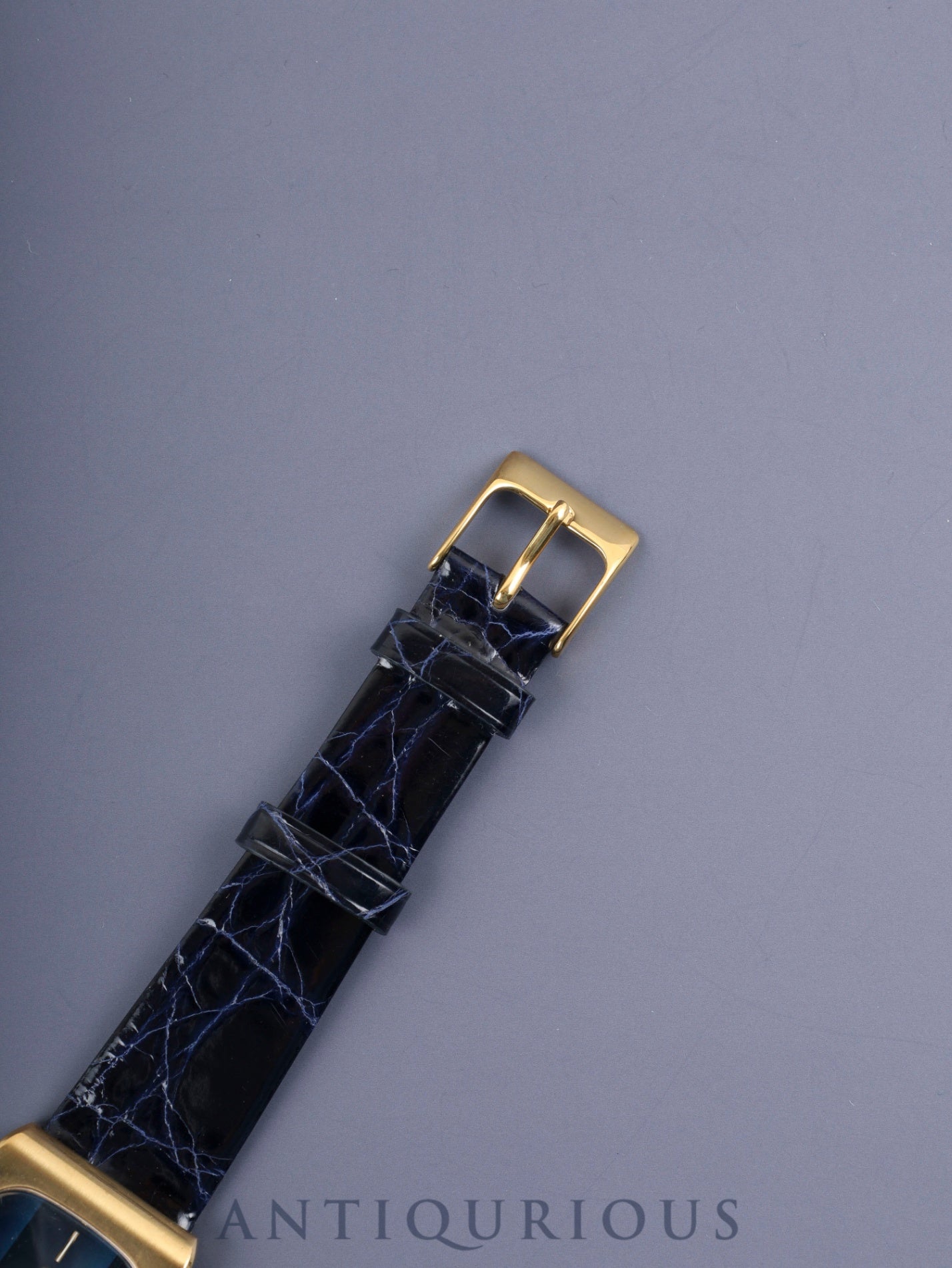 オメガ ジュネーブ 5110469 手巻き Cal.625 SS 革 社外尾錠(GP)ブルー文字盤(ガラス小傷)オーバーホール済み