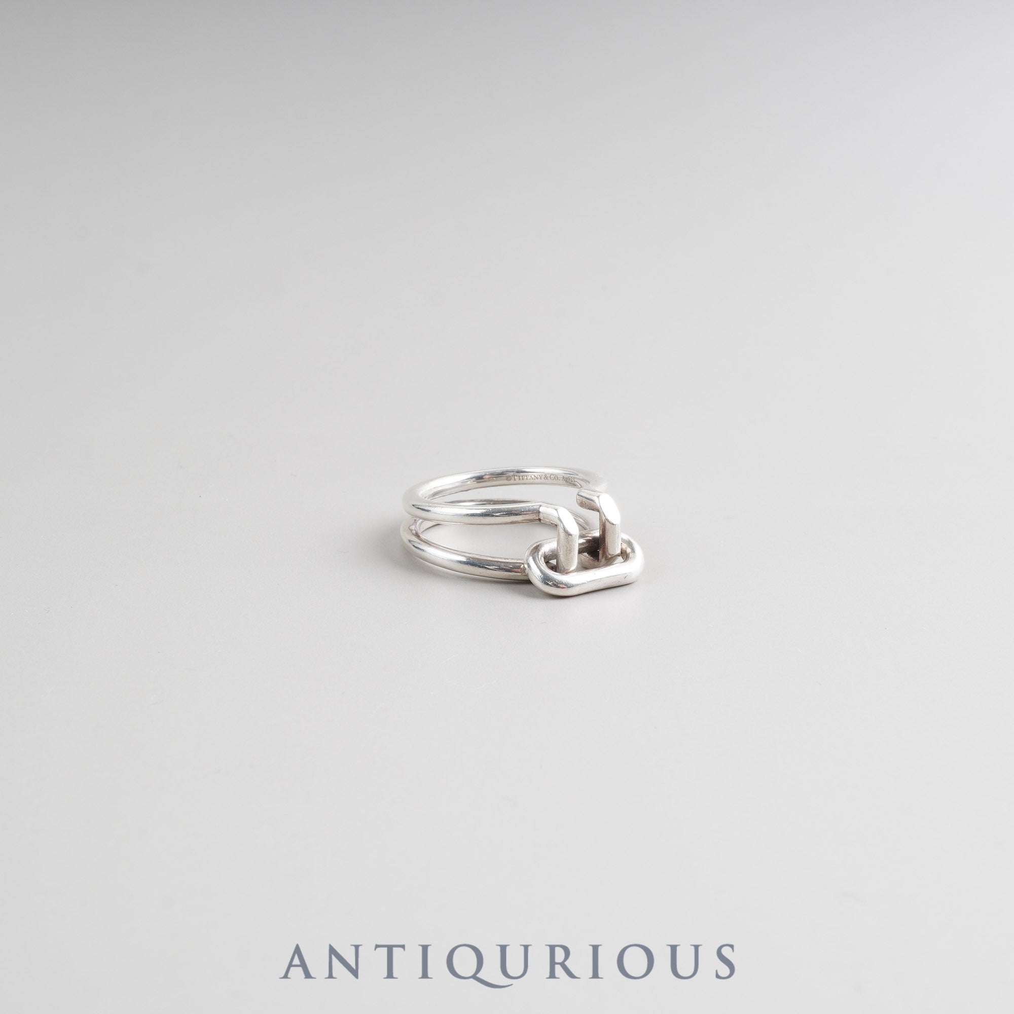 ティファニー リング ハードウェア 2ロウ スターリングシルバー 約15.5号