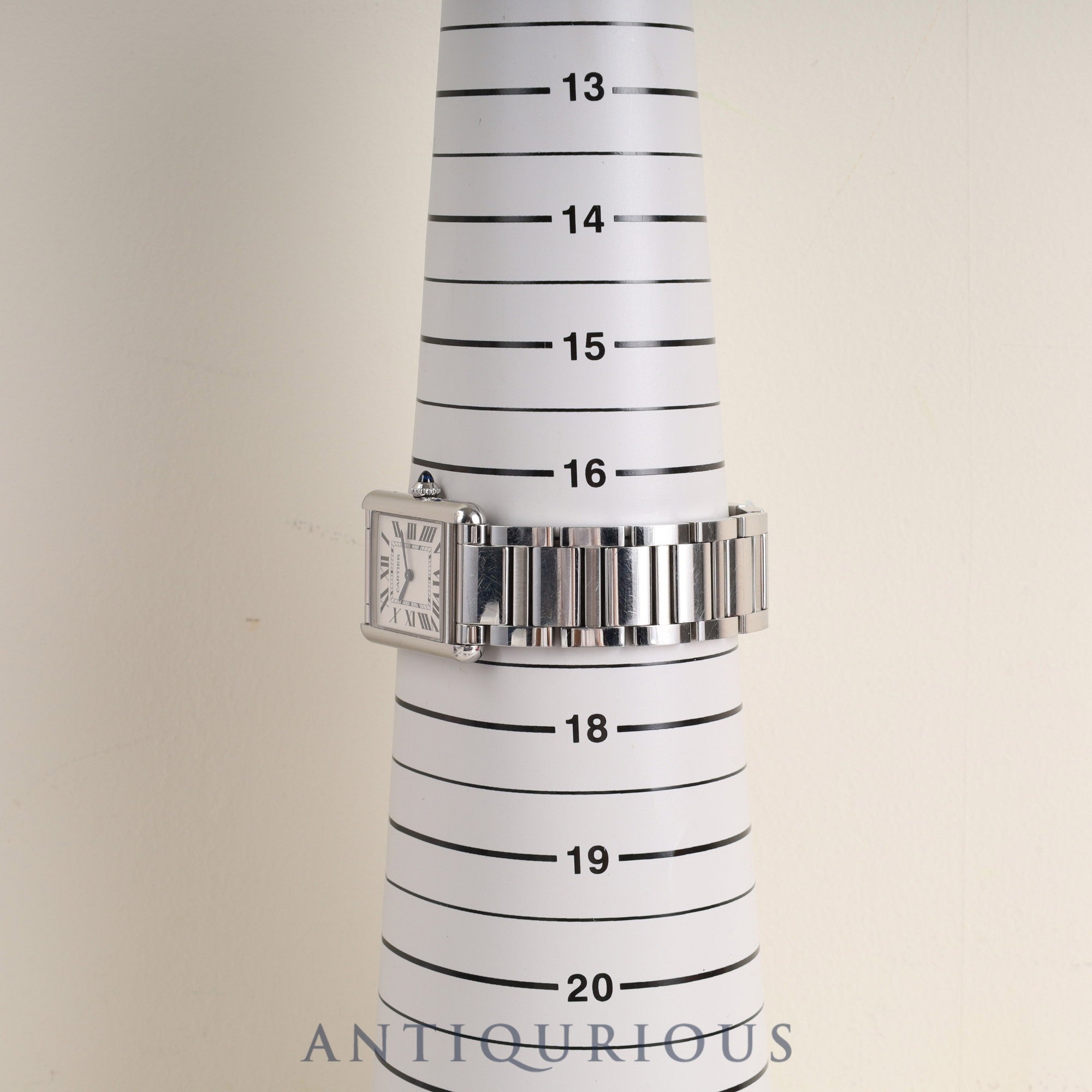 Cartier Tank Must LM WSTA0052 / 4323 Quartz SS SS White Roman Dial Overhauled