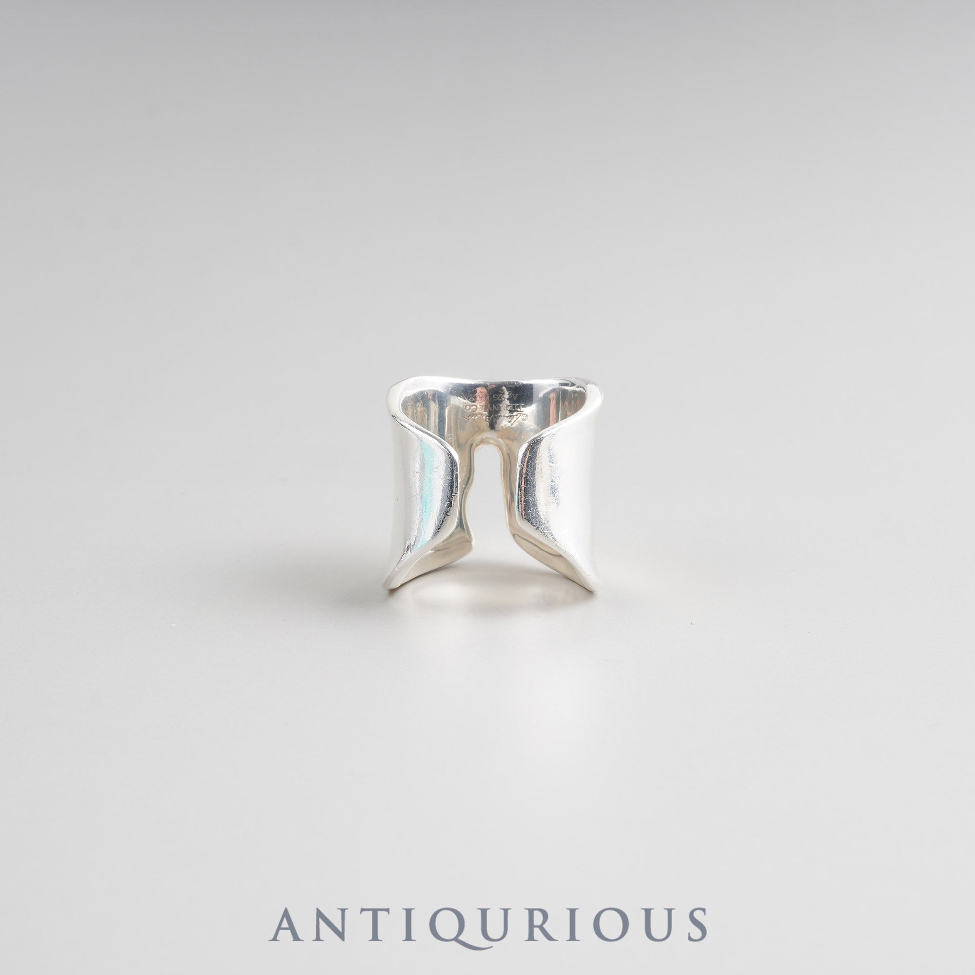 Tiffany Ring Elsa Peretti Split SV925 #7 (US) Approx. Size 14 Dust Bag