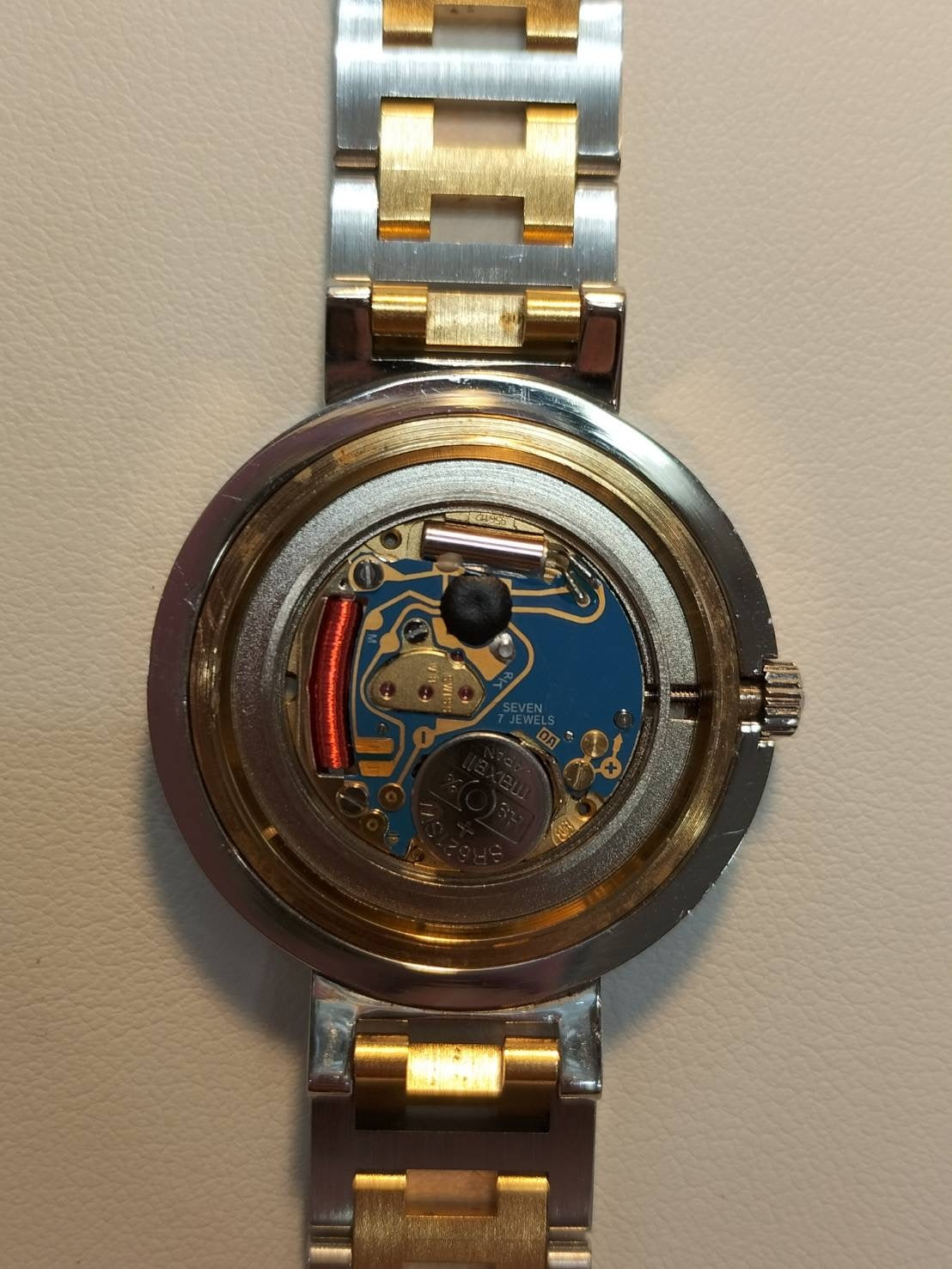 エルメス クリッパー 54.03 クォーツ SS/GP SS/GP アイボリー文字盤 タグ 保証書(無記名)オーバーホール済み