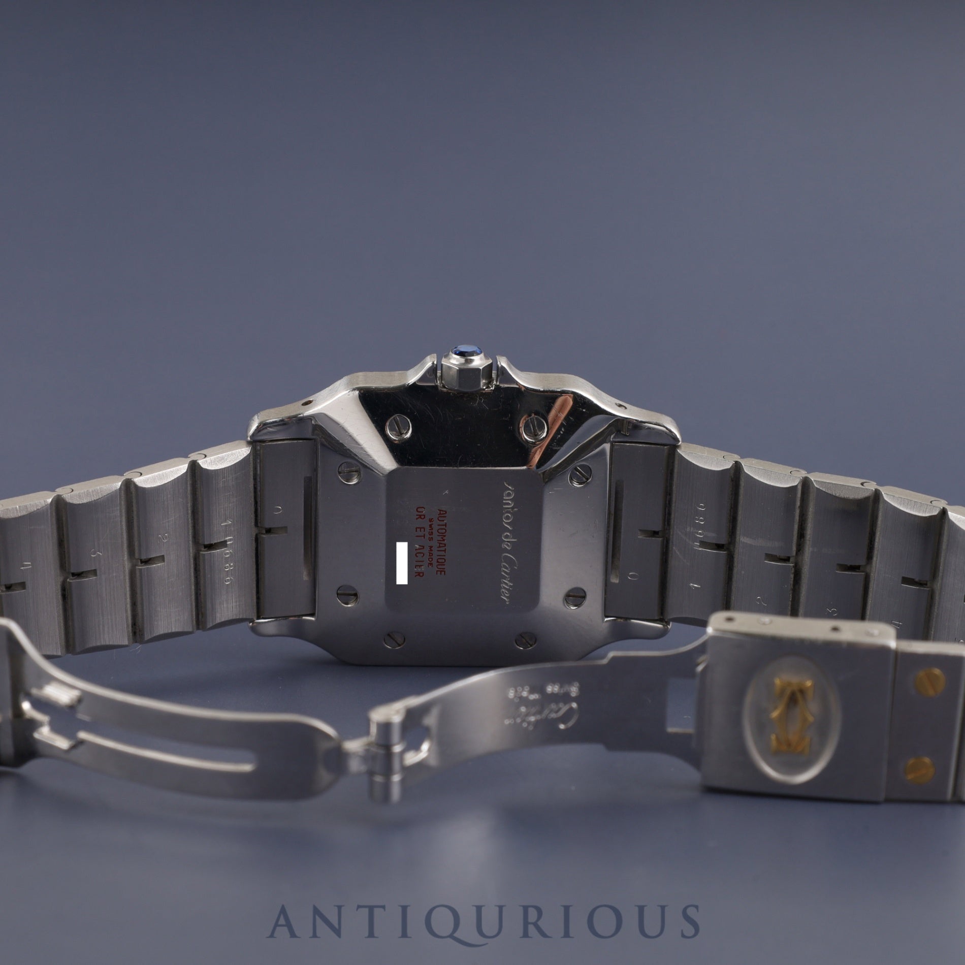 カルティエ サントス ガルベ LM 81036283 / 2961 自動巻き Cal.2671 SS/YG SS/YG ホワイトローマン文字盤 オーバーホール済み