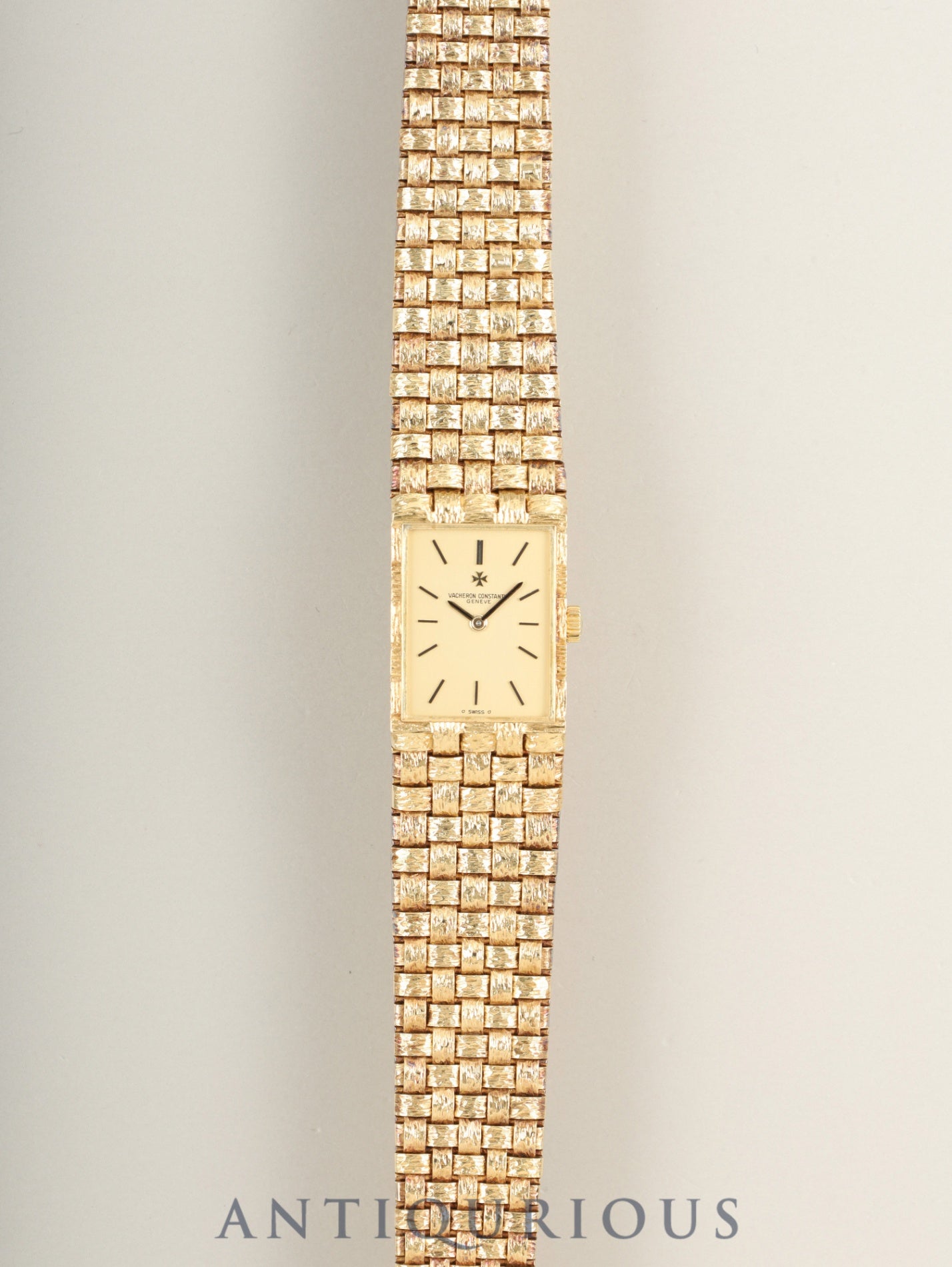 Vacheron Constantin Mesh d'Or 33030 Manual Winding Cal.1052 750YG 750YG Champagne Dial Overhauled