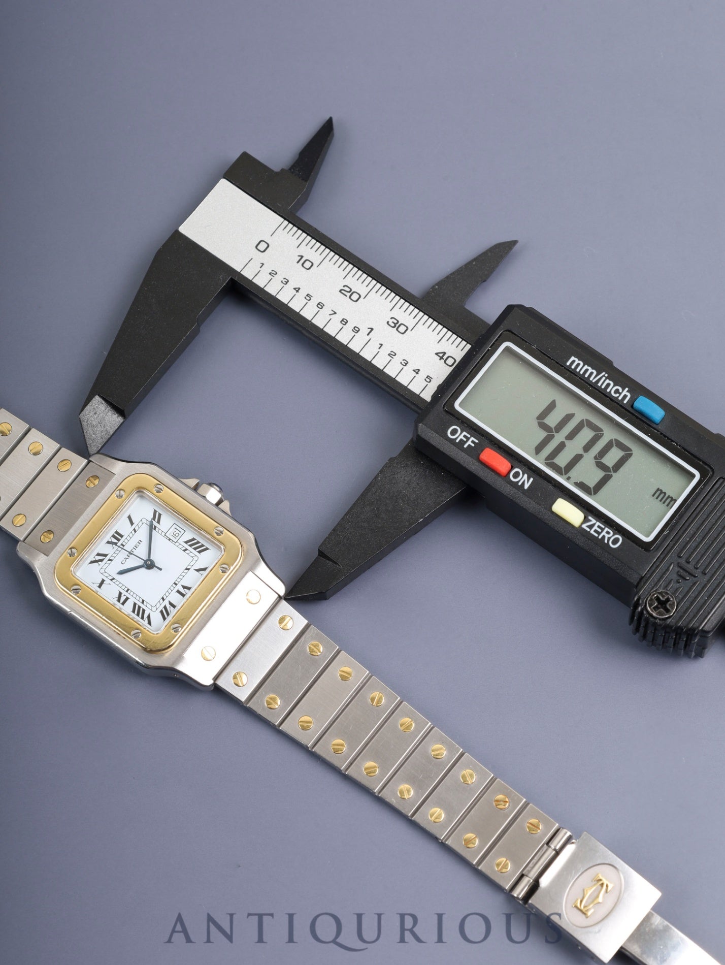 カルティエ サントス カレ LM 2961 自動巻き Cal.ETA2671 SS/YG SS/YG ホワイトローマン文字盤(SWISS表記)オーバーホール済み