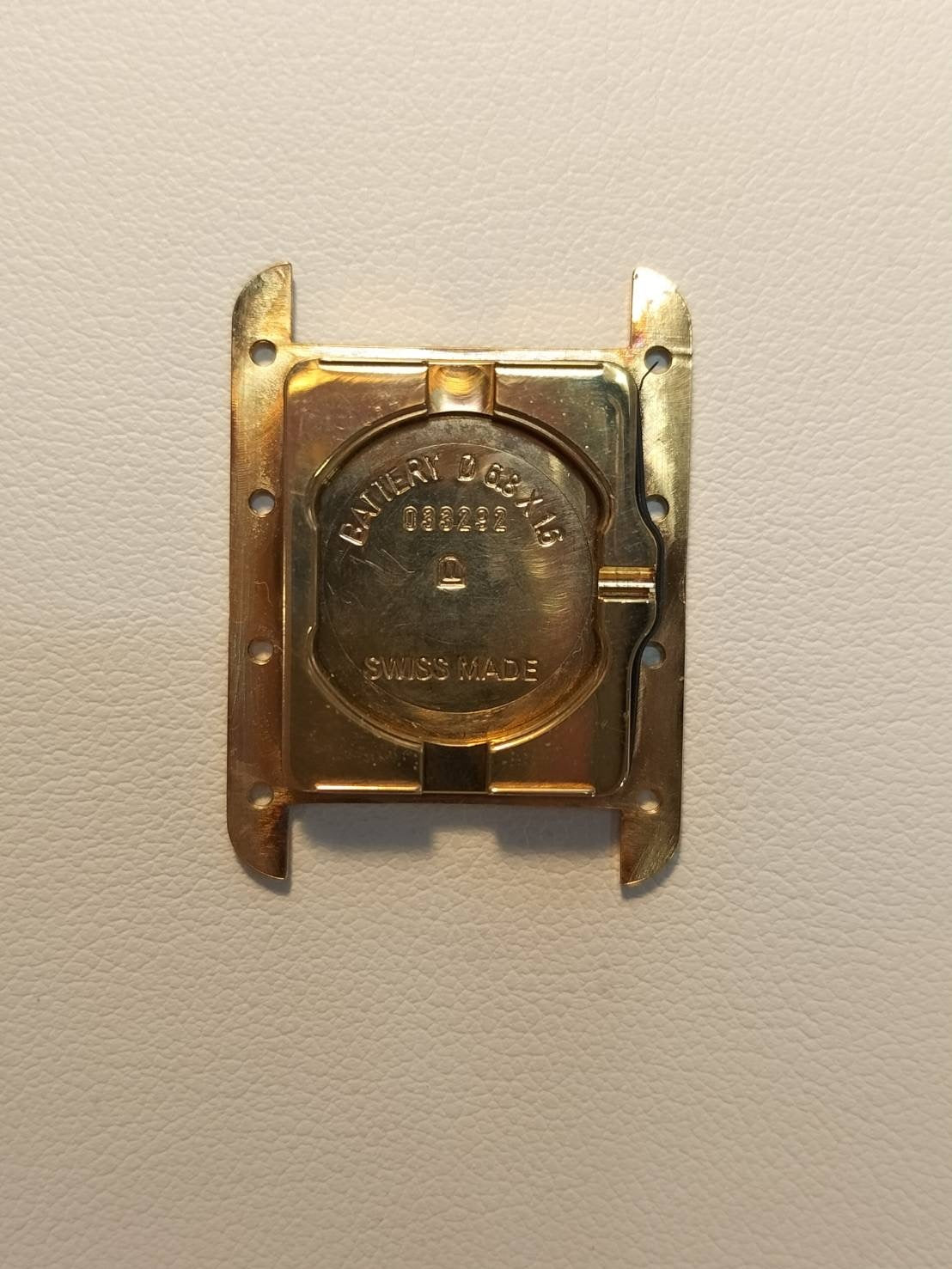 Cartier Must Tank MM W1013654 / 2415 Quartz Cal.057 SV925 Leather Genuine D-buckle (GP) White "Flying" Roman Dial (SWISS MADE marking) Overhauled