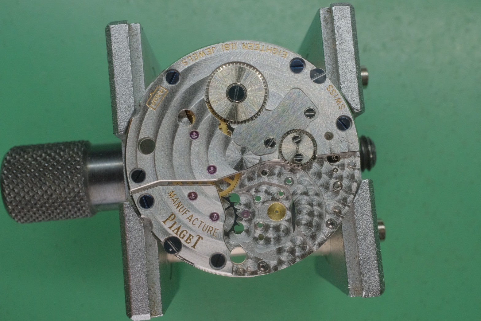 ピアジェ スクエア 94152 手巻き Cal.430P 750 革 純正尾錠(750)ホワイトローマン文字盤 ケース オーバーホール済み