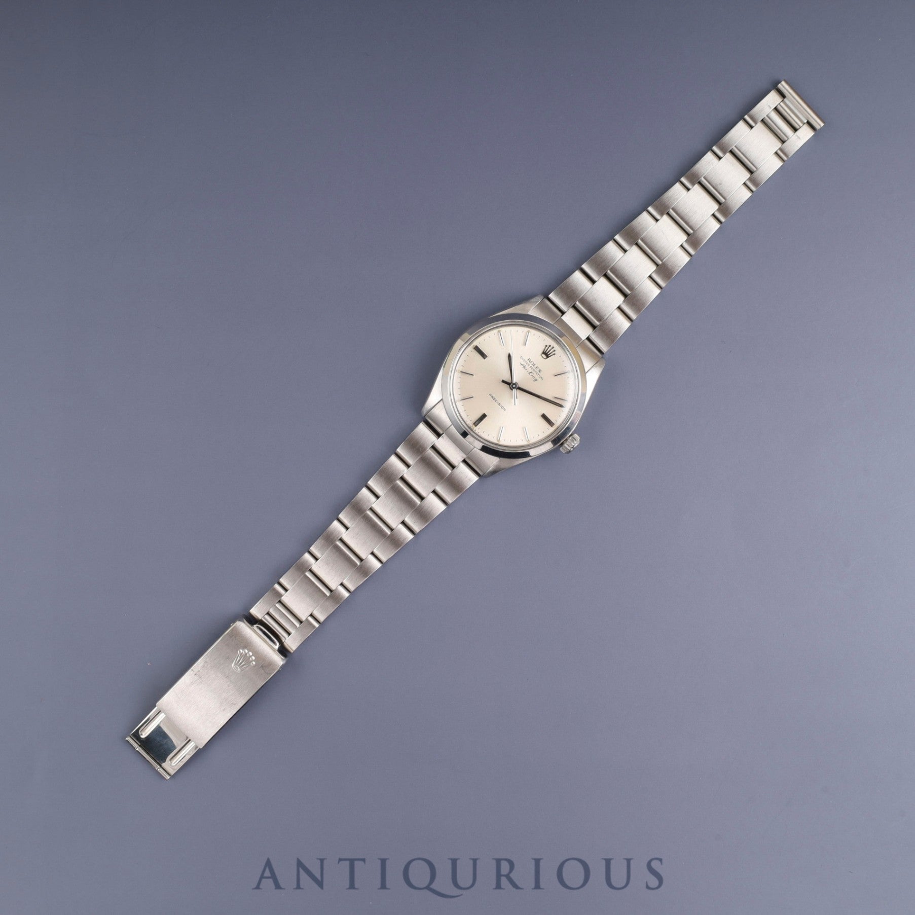 Rolex Air-King 5500 Automatic Cal.1520 Stainless Steel Silver Dial 34mm No.3 (1972) Overhauled