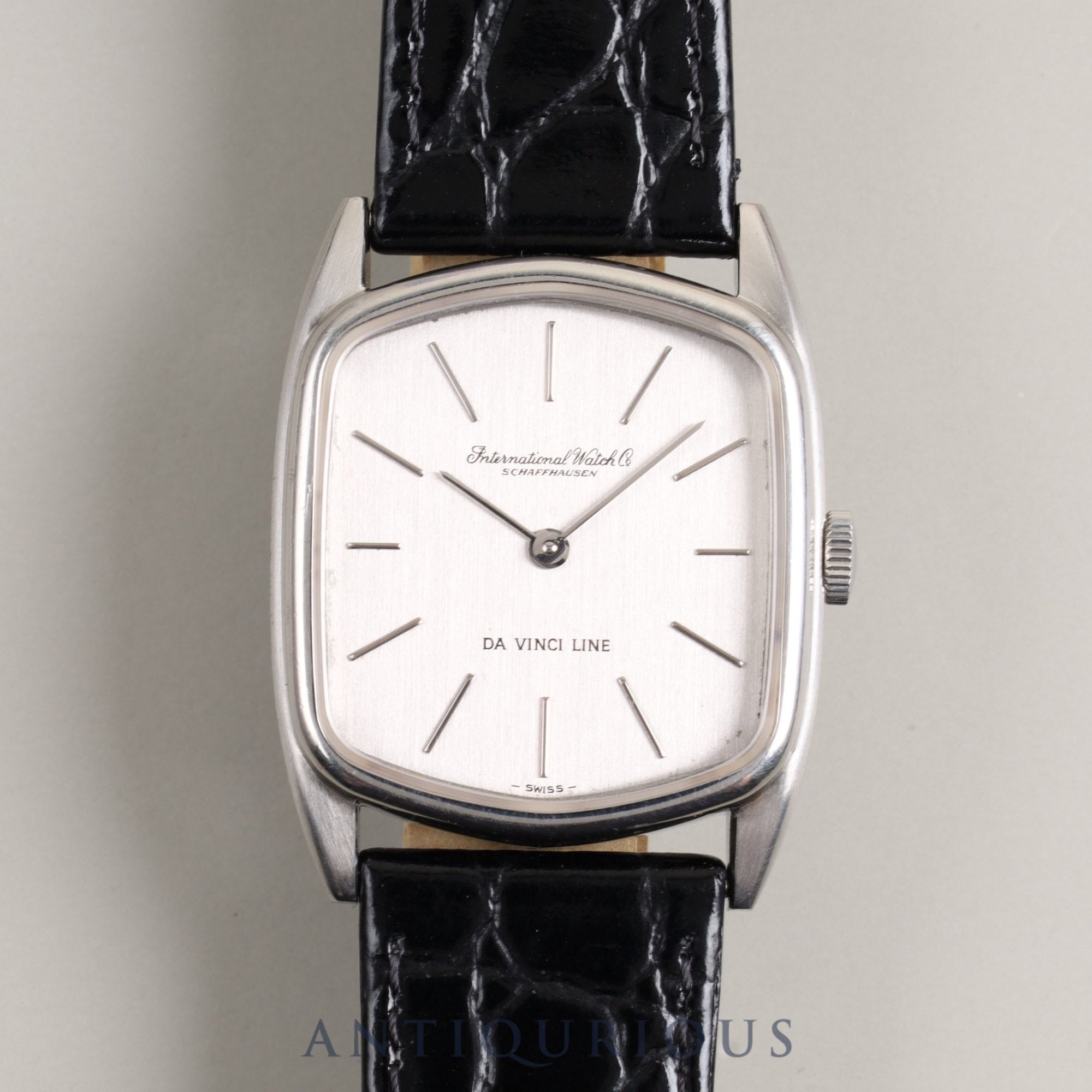 IWC Da Vinci Line 2576 Manual Winding Cal.423 SS Leather Silver Dial Overhauled IWC