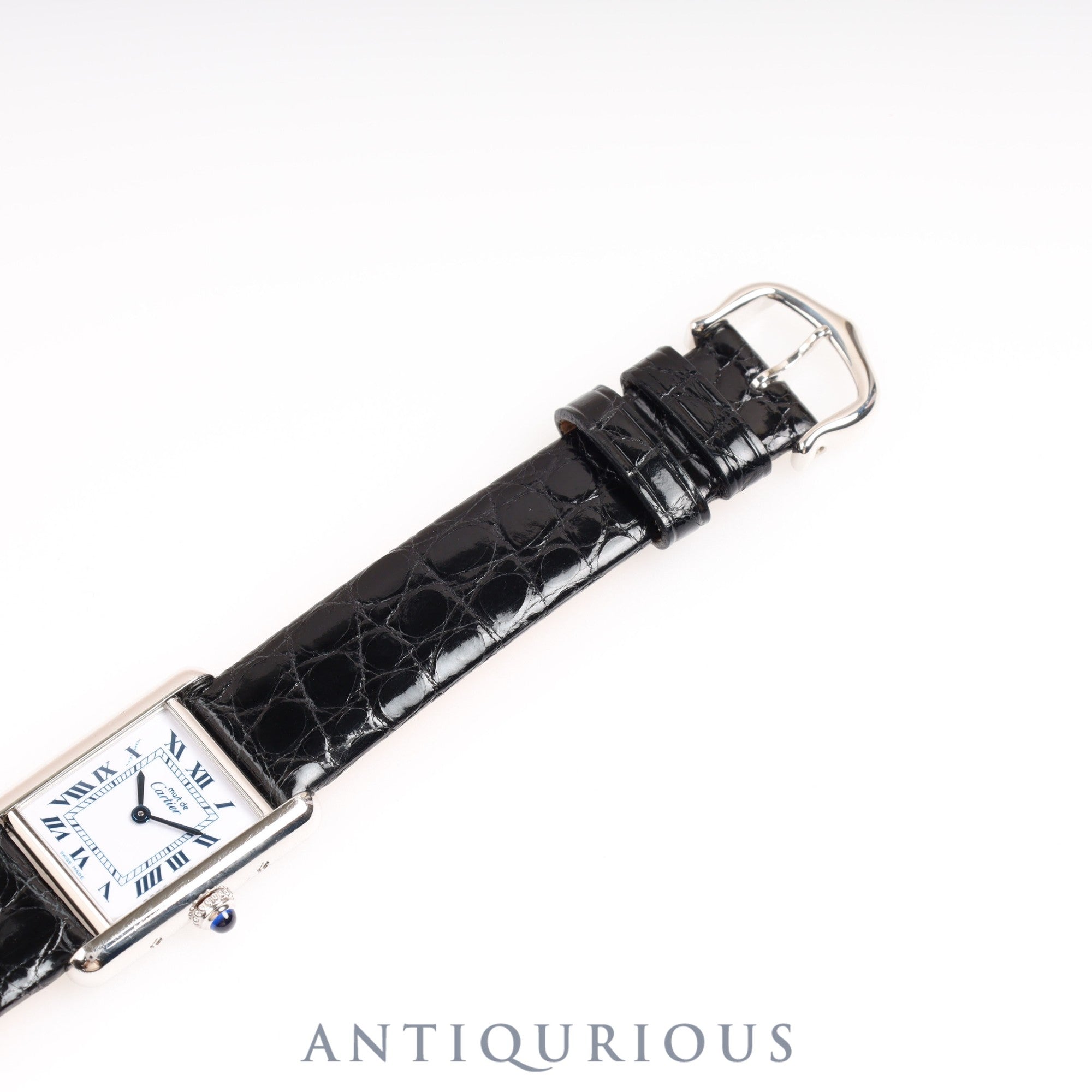 カルティエ マストタンク SM QZ ホワイトローマン文字盤 箱