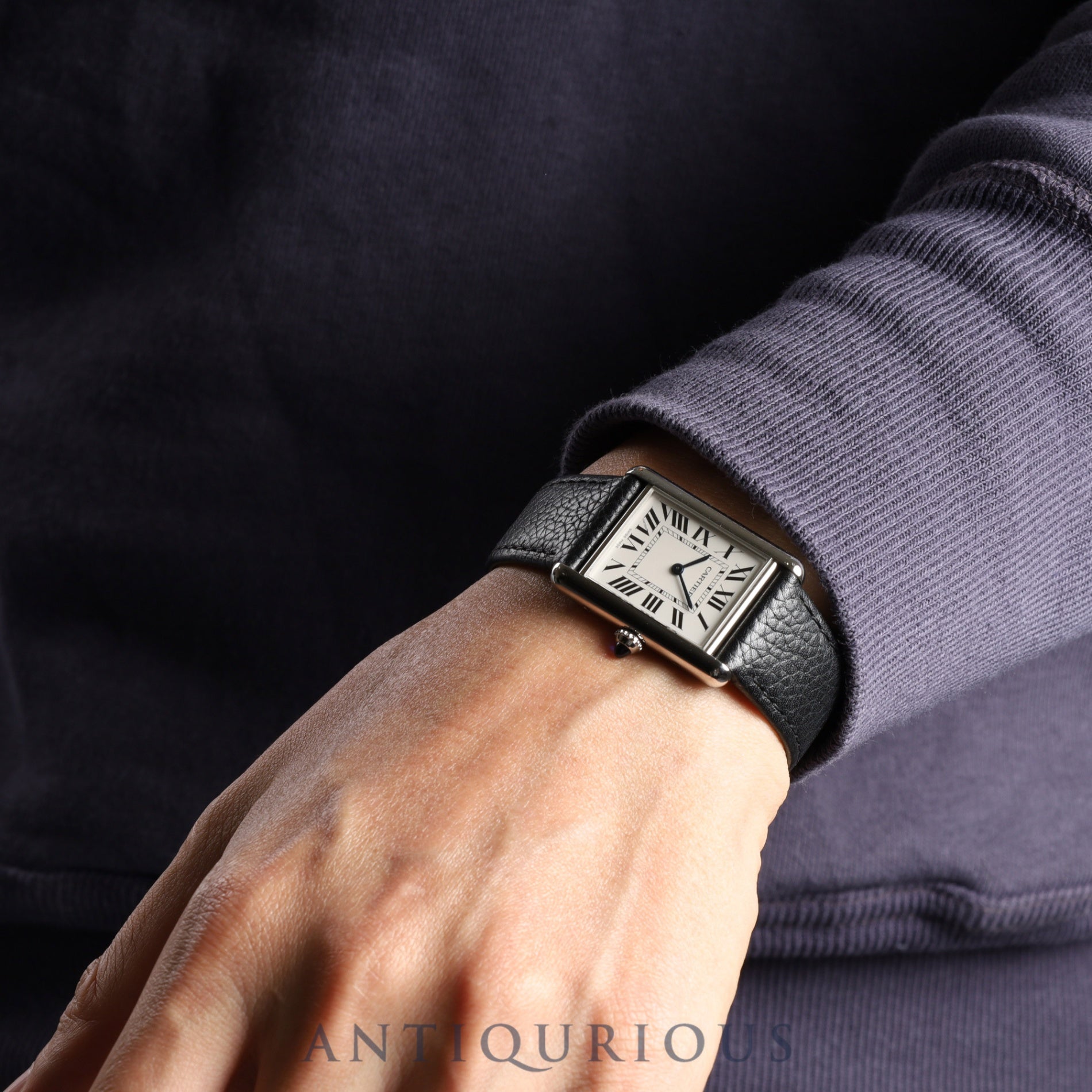 Cartier Tank Must LM WSTA0041 / 4323 Quartz Cal.157 SS Genuine leather strap Genuine buckle (SS) Silver Roman dial Box Booklet Warranty (2021) Overhauled