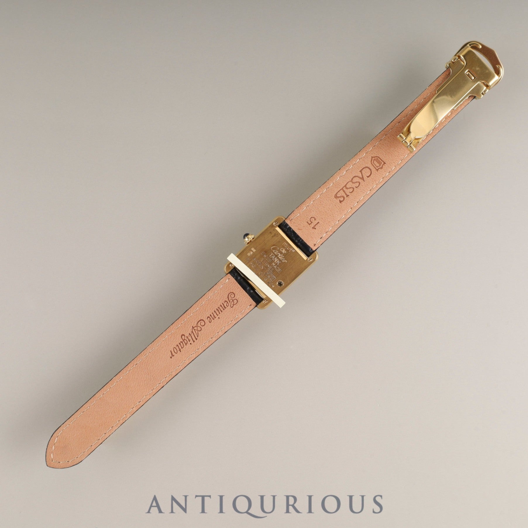 カルティエ マストタンク SM 1613 クォーツ Cal.957.06 SV925 革 純正Dバックル(GP) サイドトリニティ文字盤 1996年頃〜1998年頃 オーバーホール済み