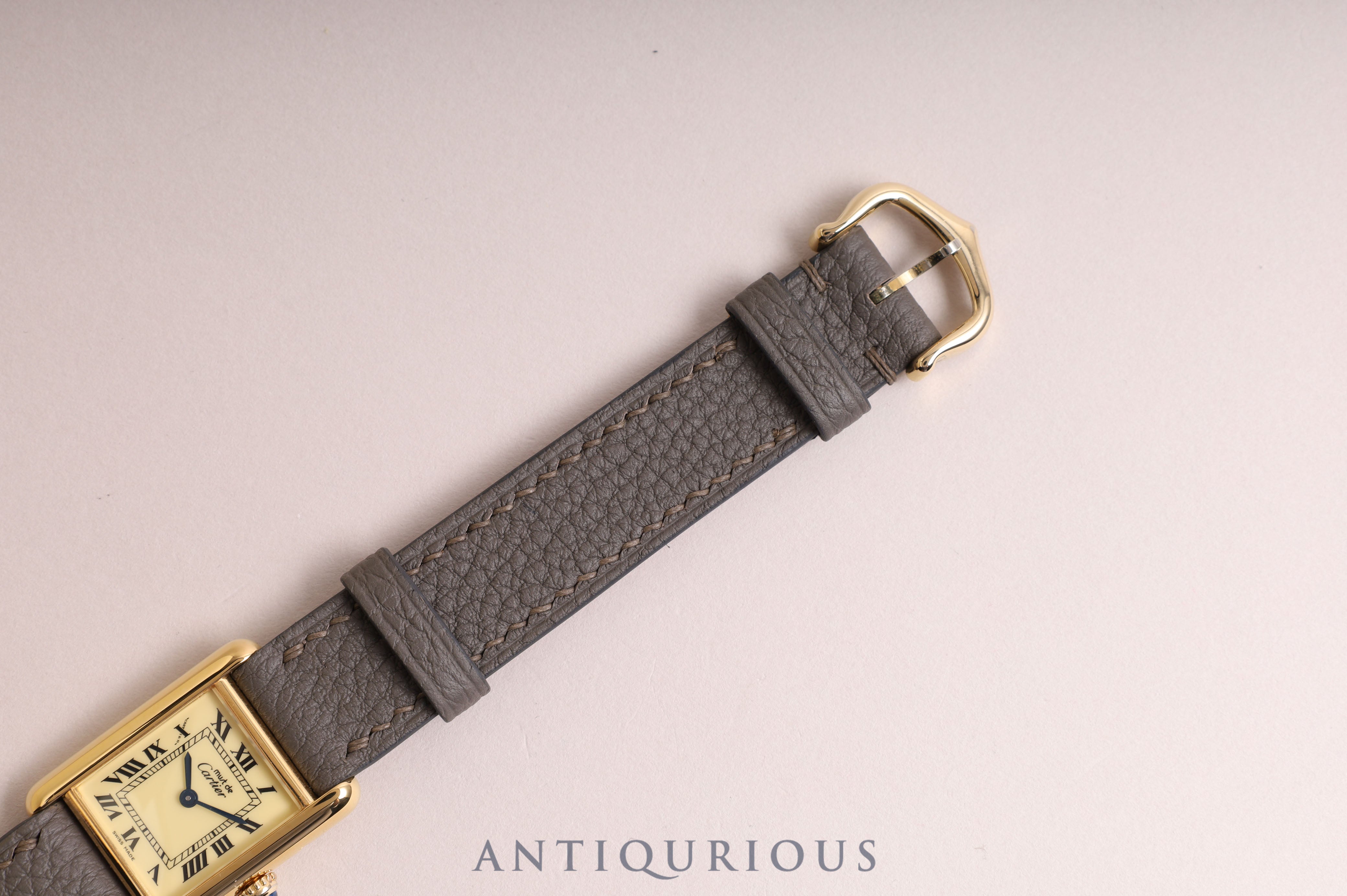 カルティエ マストタンク SM QZ アイボリーローマン文字盤 5057001 コンプリートサービス 新品仕上げ済み