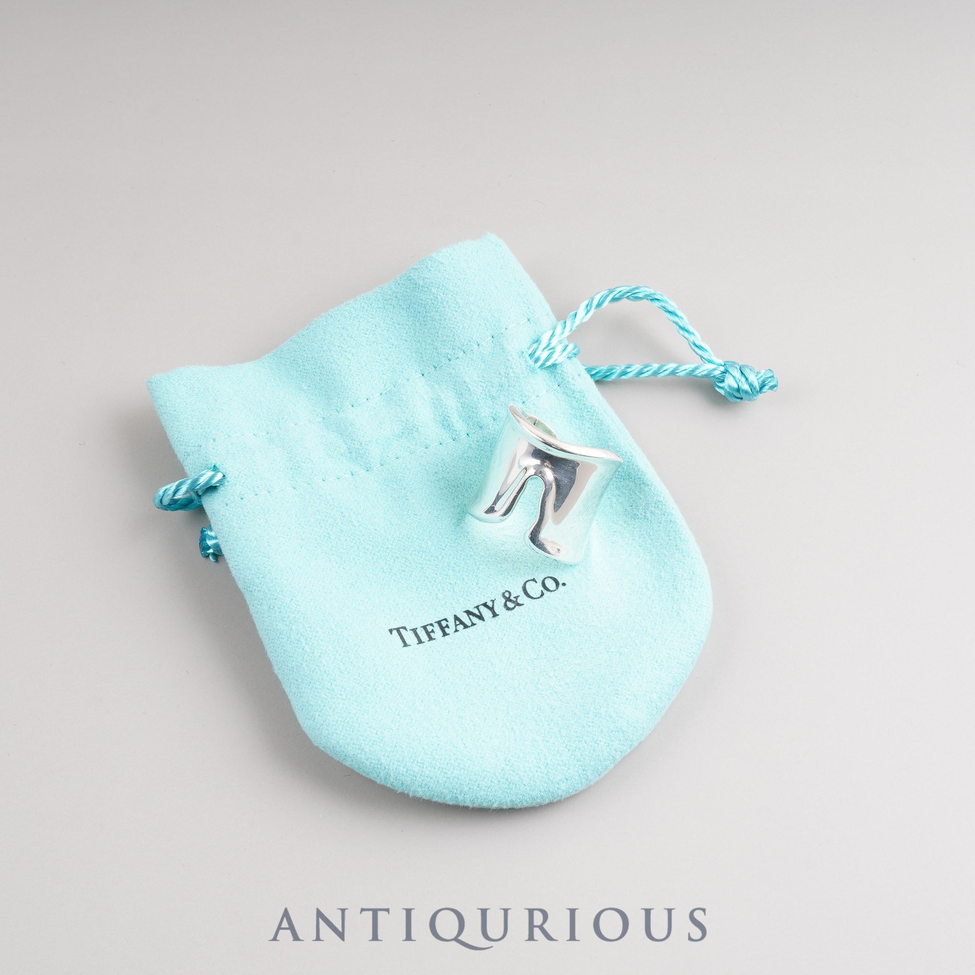 Tiffany Ring Elsa Peretti Split SV925 #7 (US) Approx. Size 14 Dust Bag