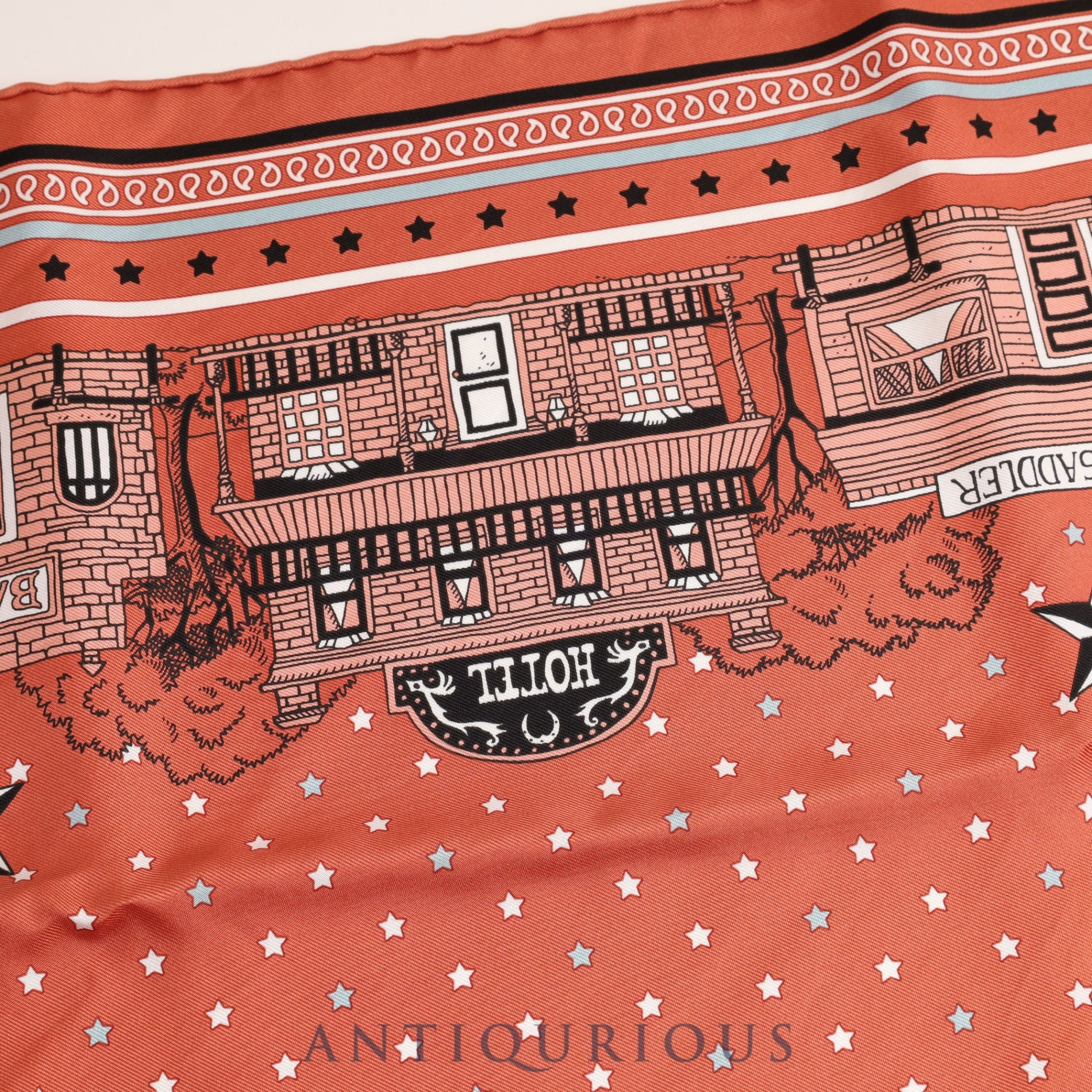 Hermes Scarf Carre 55 Hermes Paris Station Bandana SILK100% Box