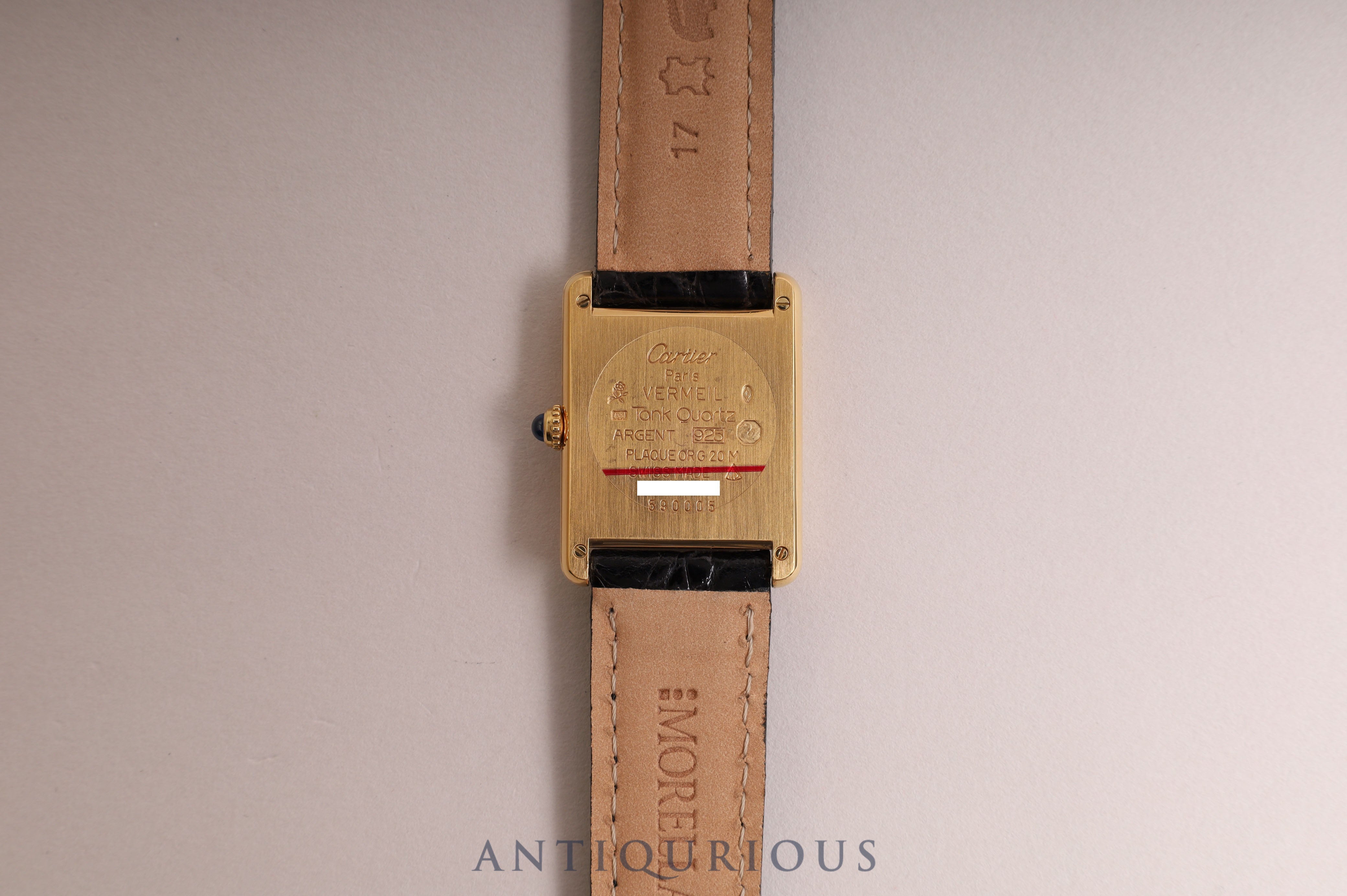 Cartier Must Tank LM QZ Ivory Roman Dial
