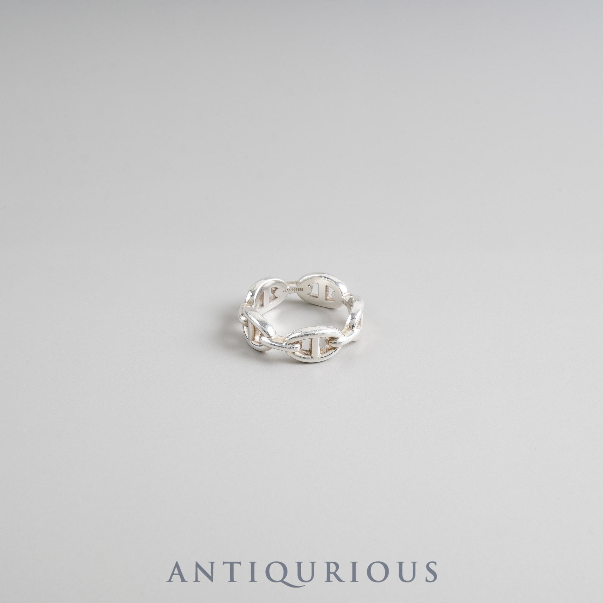 Hermes Ring Chaine d'Ancre Anchaîne PM SV925 #58 Approx. 17.5 size 23 years old