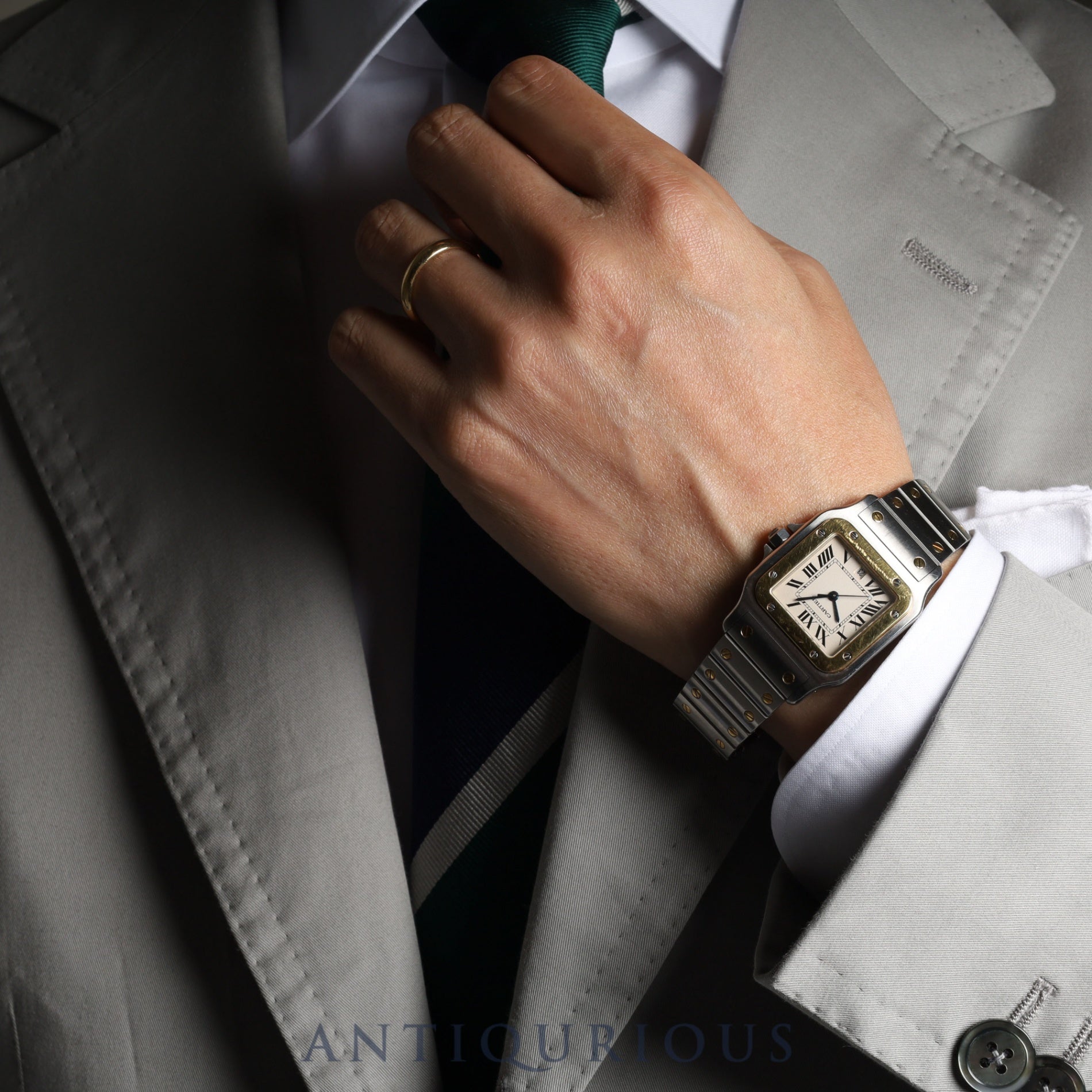 Cartier Santos Galbee LM W20011C4 Quartz SS/YG SS/YG White Dial Box